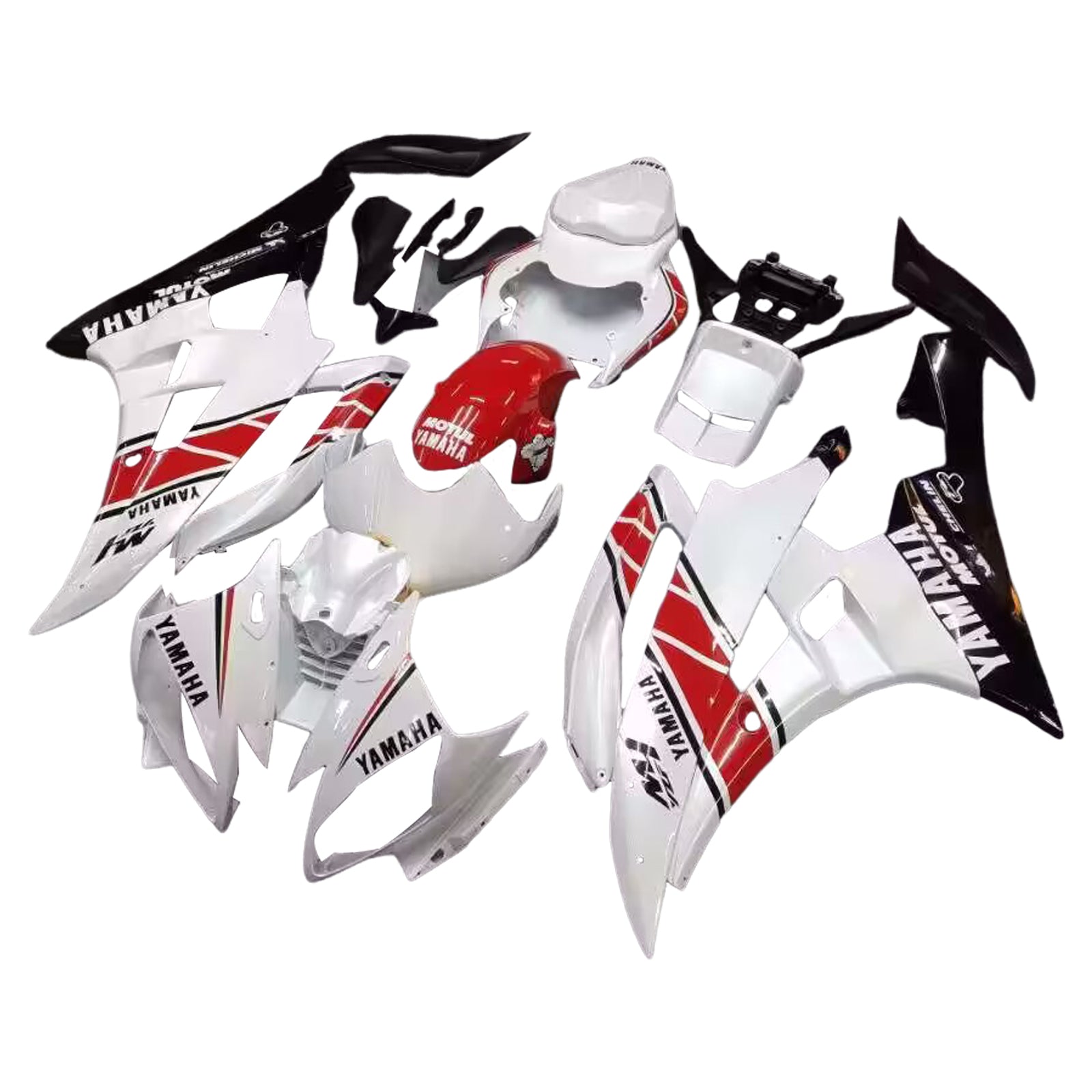 Fairings 2006-2007 Yamaha YZF-R6 White Red Black R6  Generic