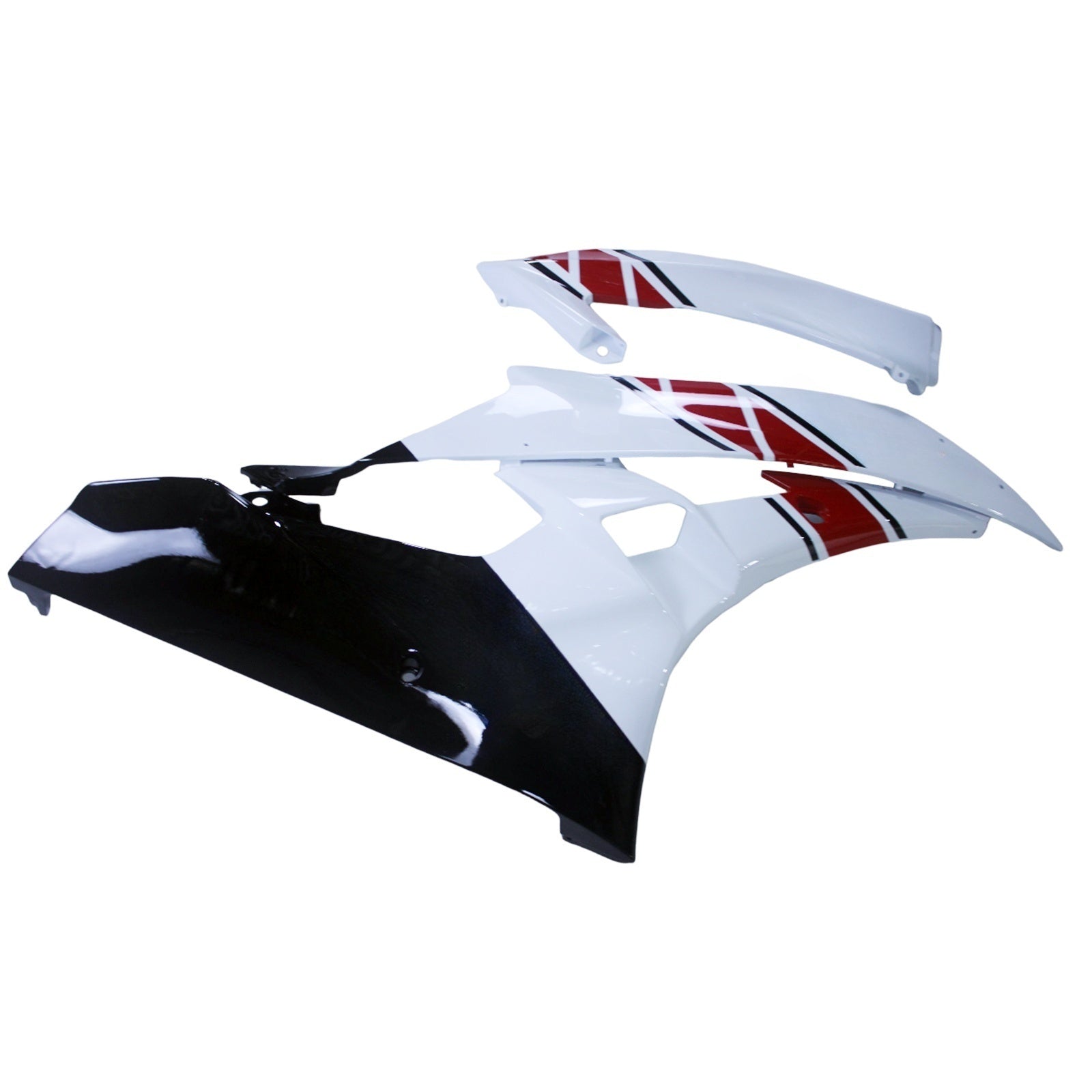 페어링 2006-2007 야마하 YZF-R6 화이트 레드 블랙 R6 제네릭