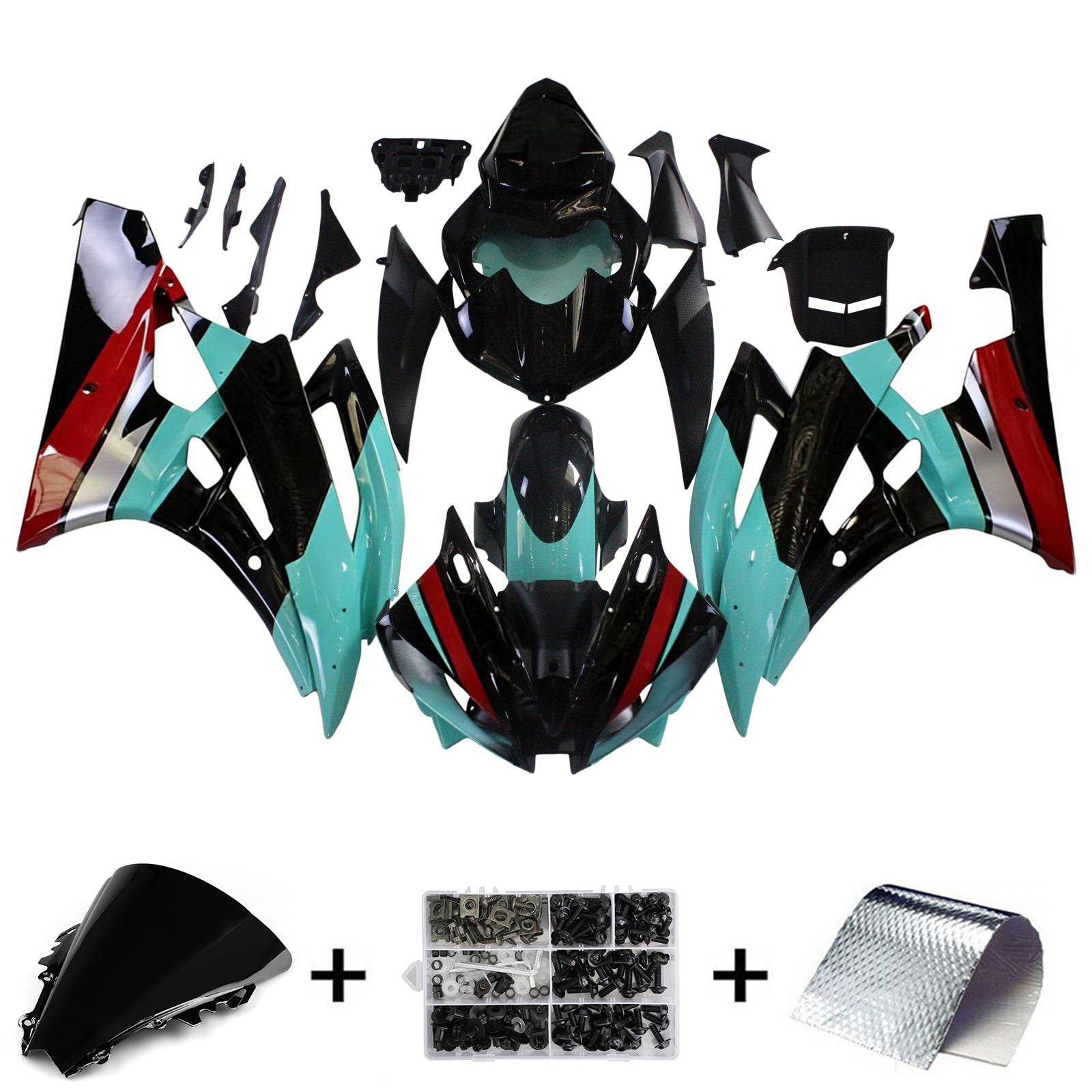 Yamaha YZF 600 R6 2006-2007 Fairing Kit Bodywork Plastic ABS
