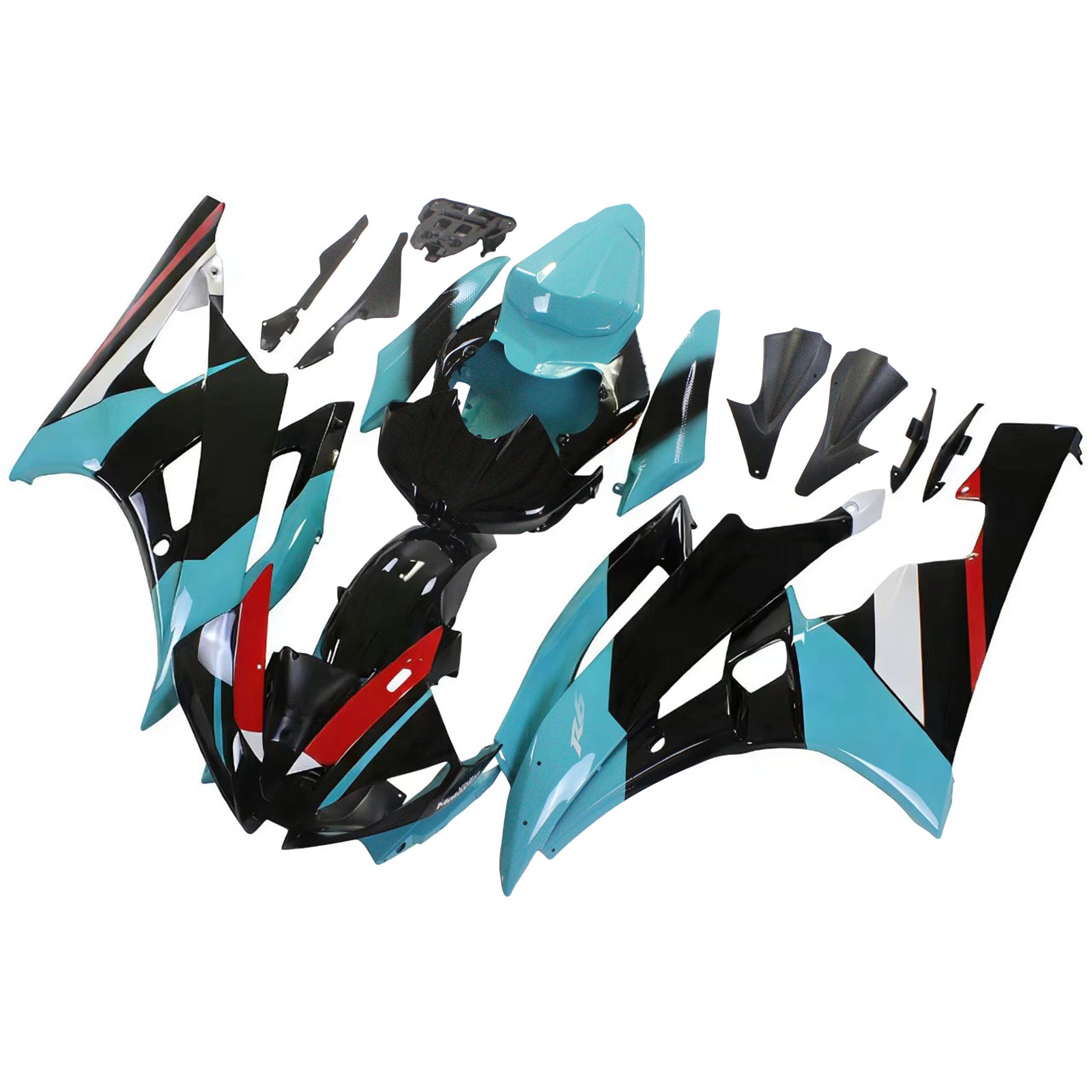 야마하 YZF 600 R6 2006-2007 페어링 키트 차체 플라스틱 ABS