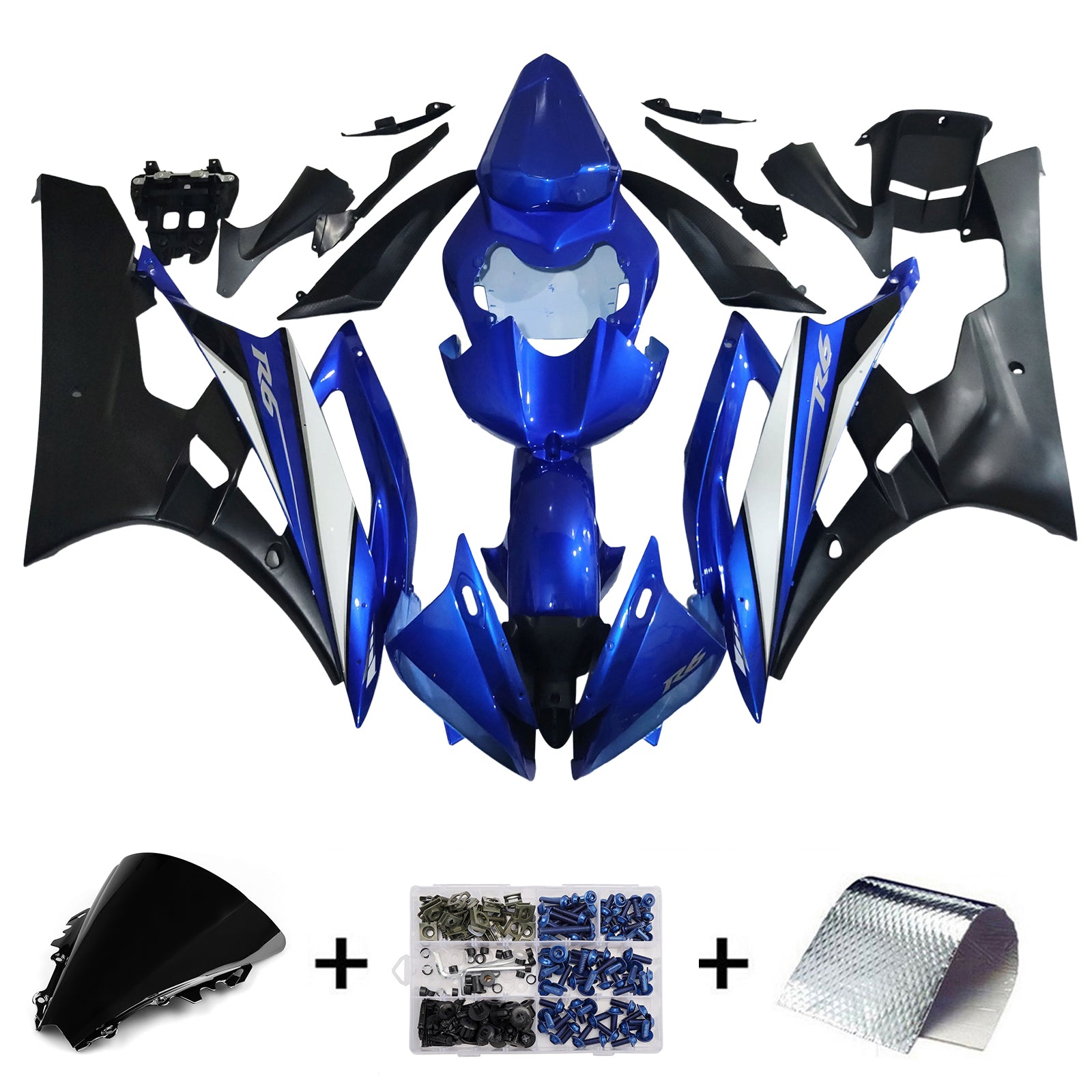 Yamaha YZF 600 R6 2006-2007 Fairing Kit Bodywork Plastic ABS