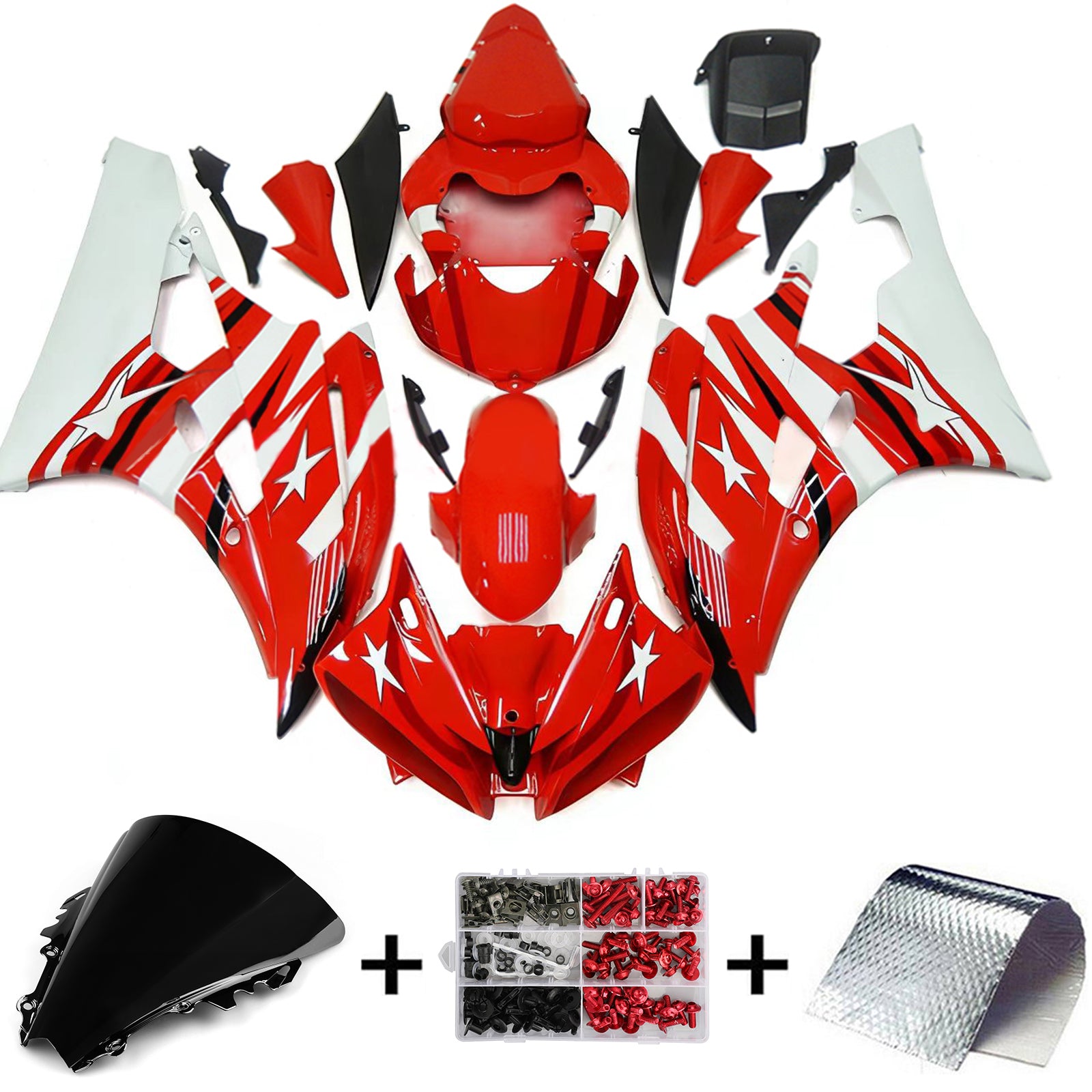 Yamaha YZF 600 R6 2006-2007 Fairing Kit Bodywork Plastic ABS