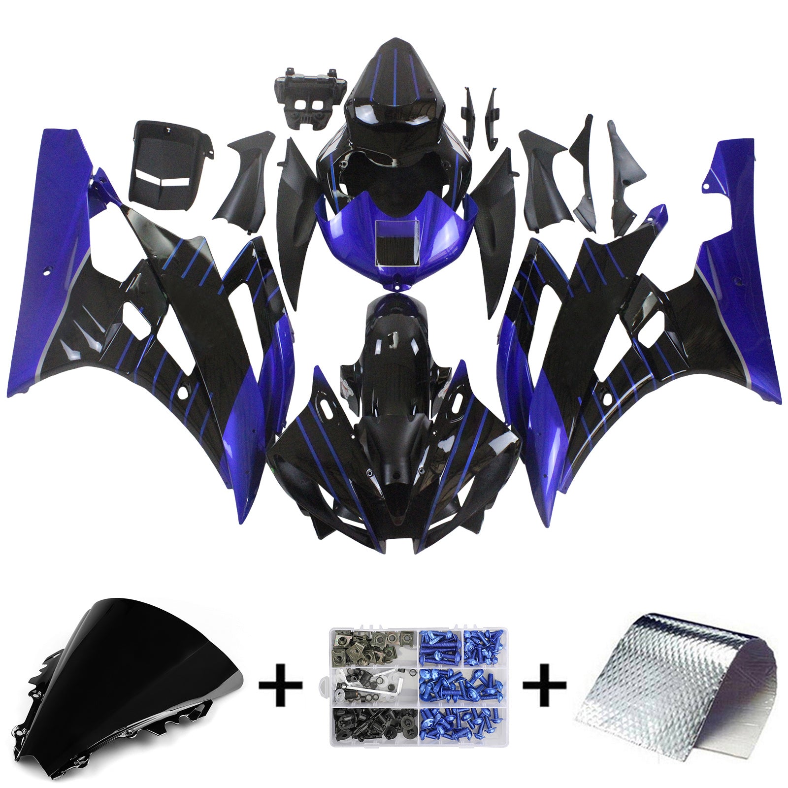 Yamaha YZF 600 R6 2006-2007 Fairing Kit Bodywork Plastic ABS