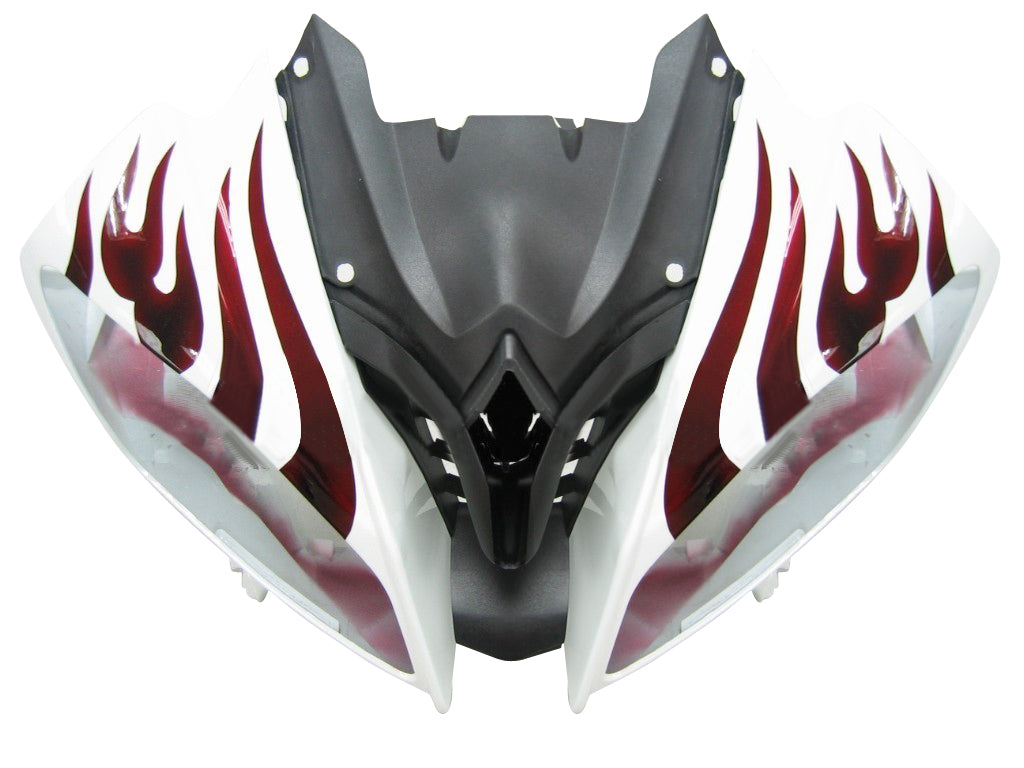 Carenados 2008-2016 Yamaha YZF-R6 Blanco y Rojo Flame R6 Genérico