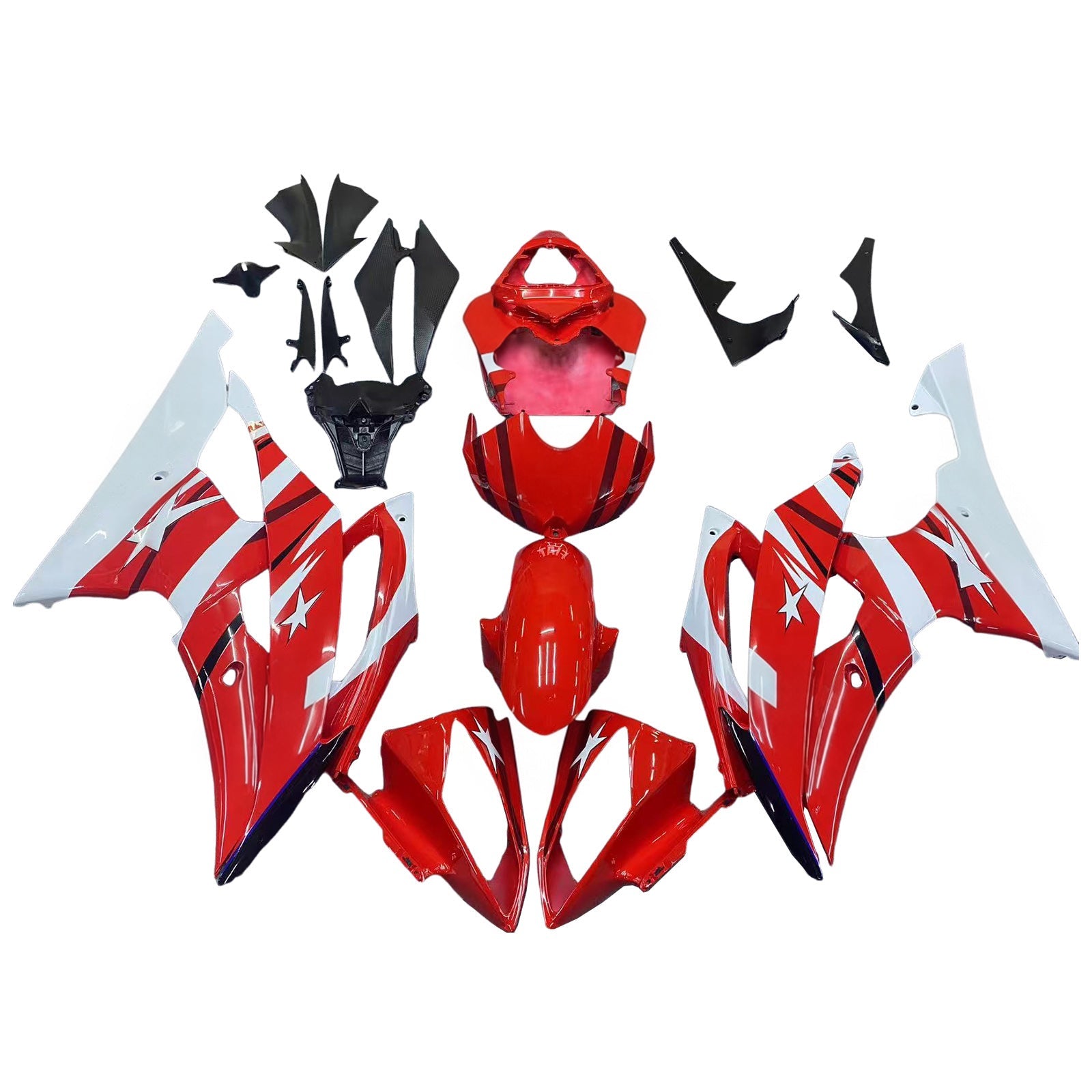 야마하 YZF 600 R6 2008-2016 페어링 키트 차체 플라스틱 ABS