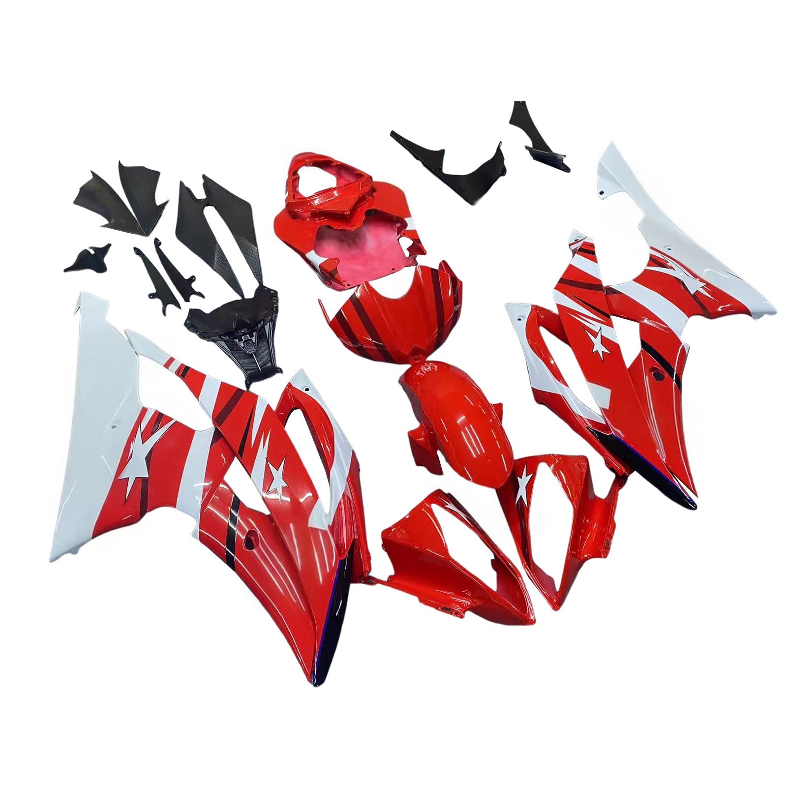 야마하 YZF 600 R6 2008-2016 페어링 키트 차체 플라스틱 ABS