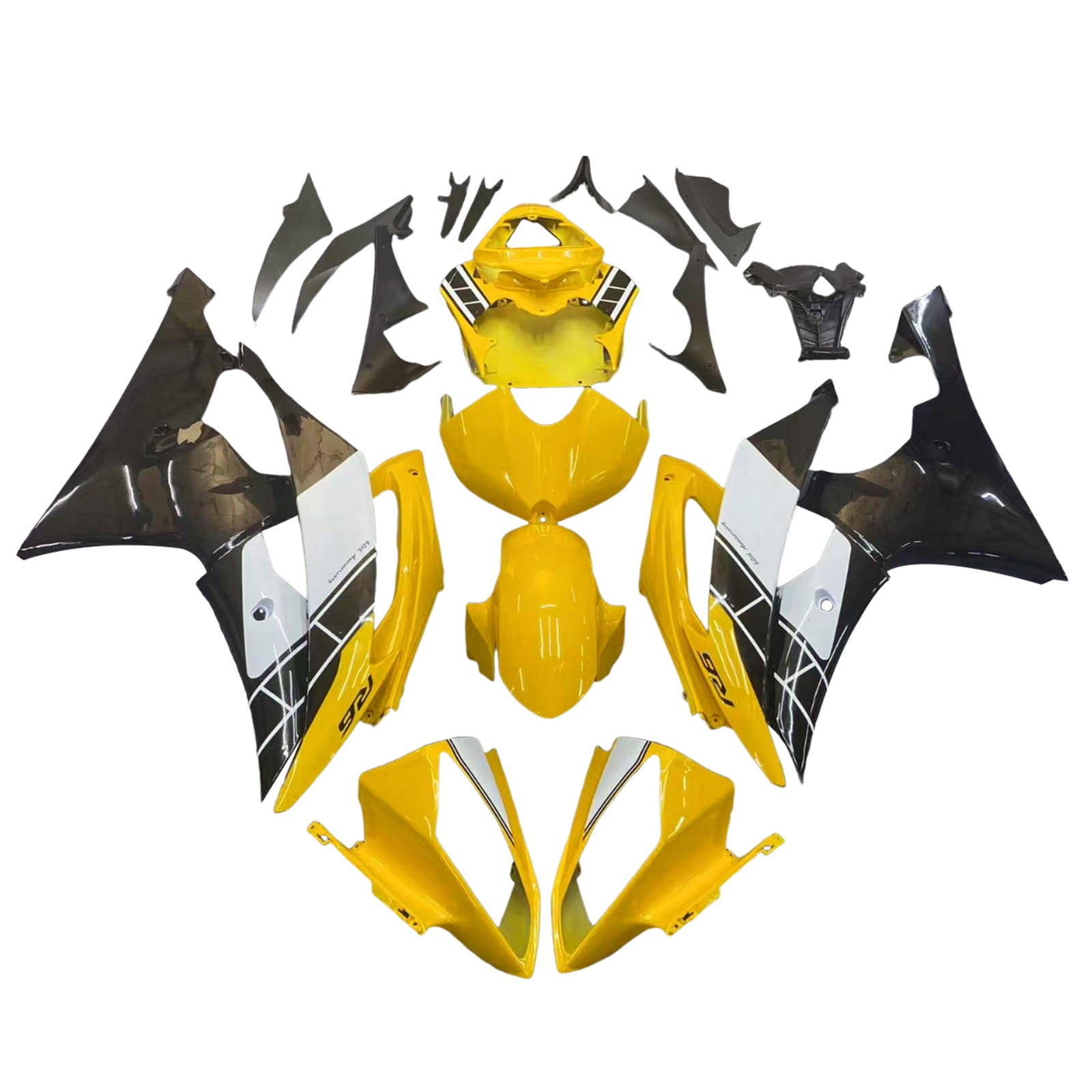Yamaha YZF 600 R6 2008-2016 Fairing Kit Bodywork Plastic ABS