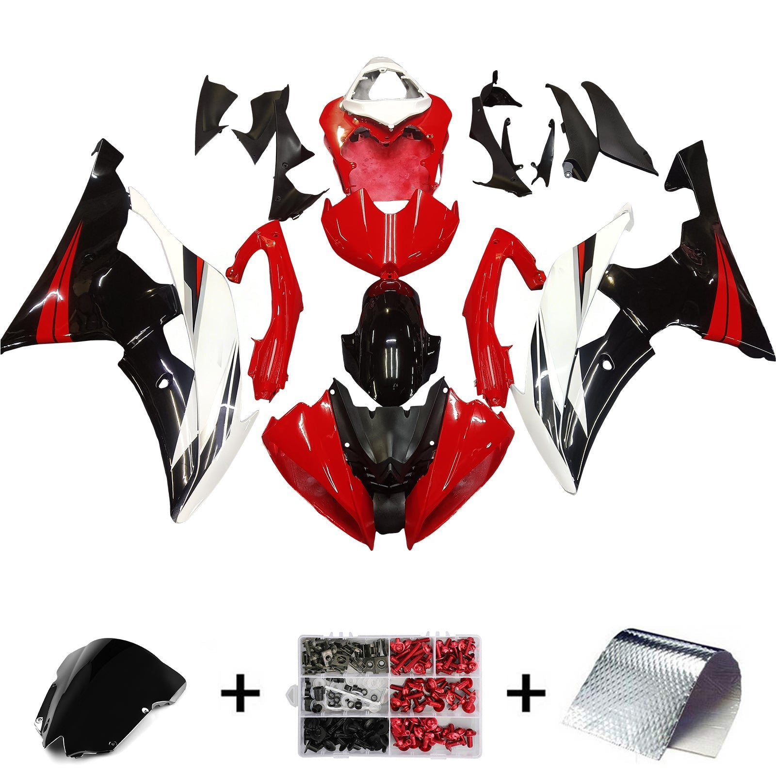 Yamaha YZF 600 R6 2008-2016 Fairing Kit Bodywork Plastic ABS
