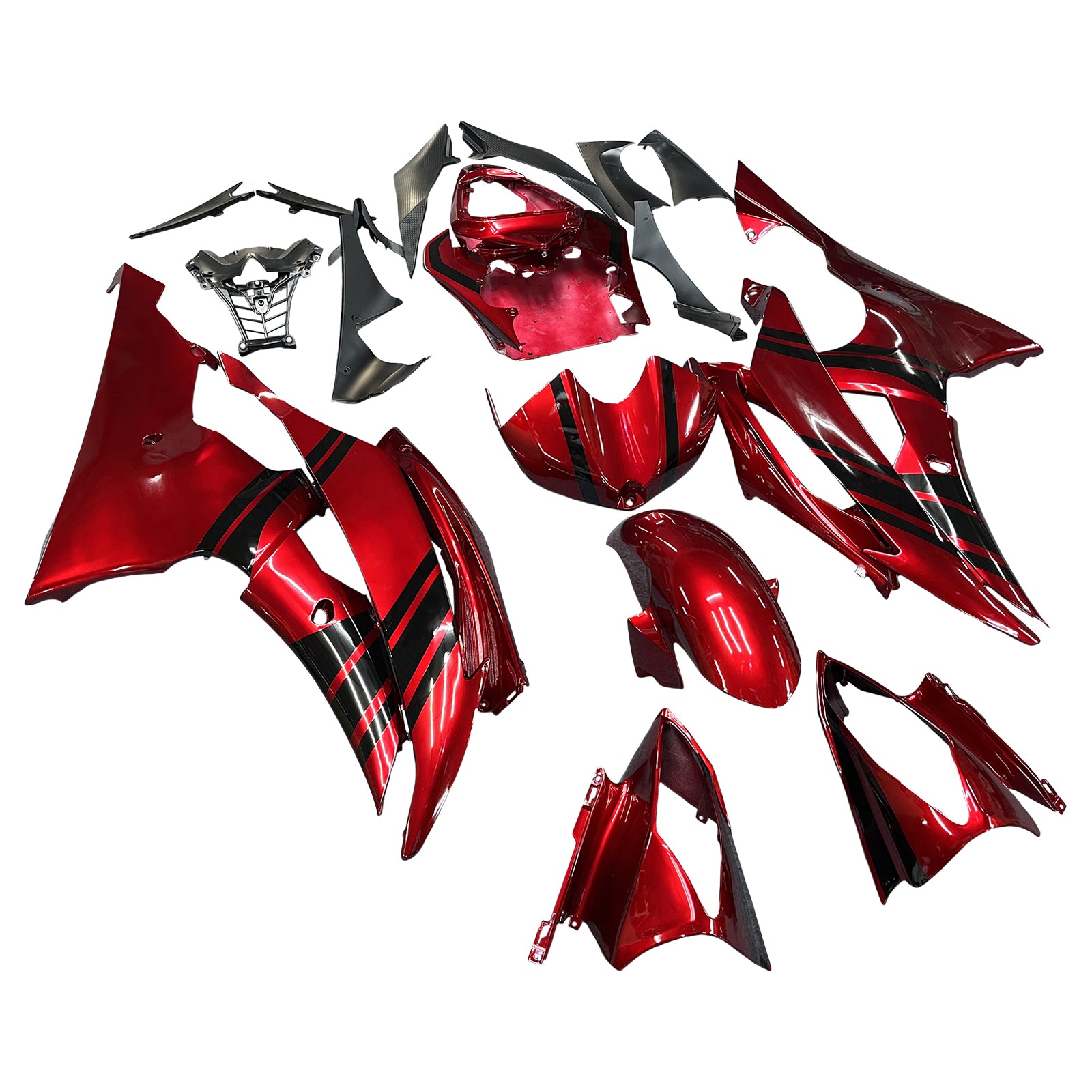 Injection Fairing Kit Bodywork Plastic ABS fit For Yamaha YZF 600 R6 2008-2016