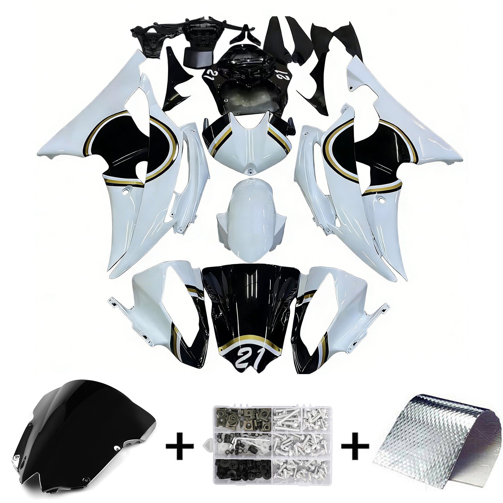 Yamaha YZF 600 R6 2008-2016 Fairing Kit Bodywork Plastic ABS