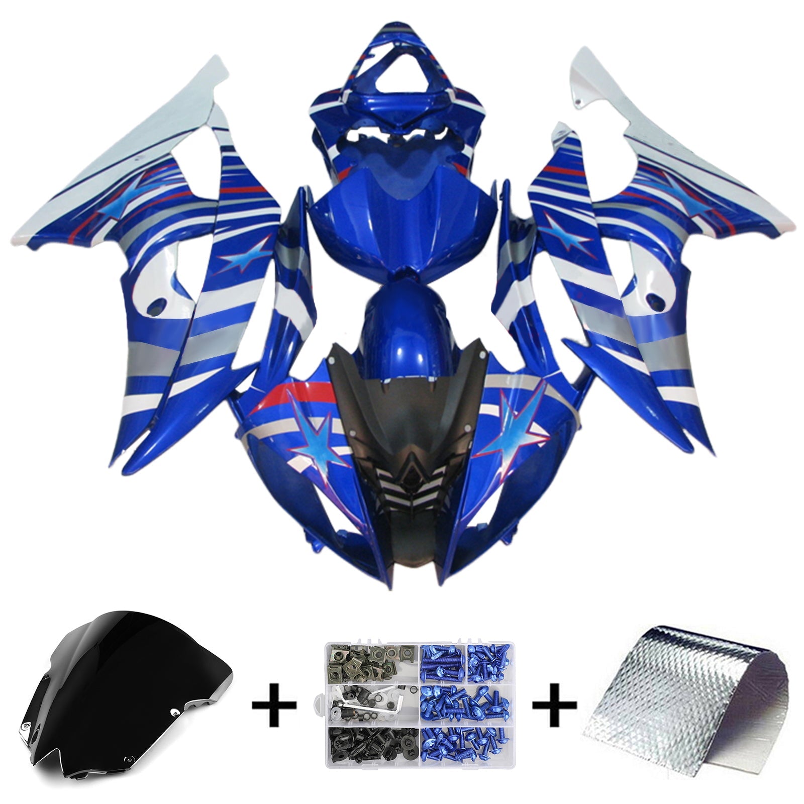 Yamaha YZF 600 R6 2008-2016 Fairing Kit Bodywork Plastic ABS