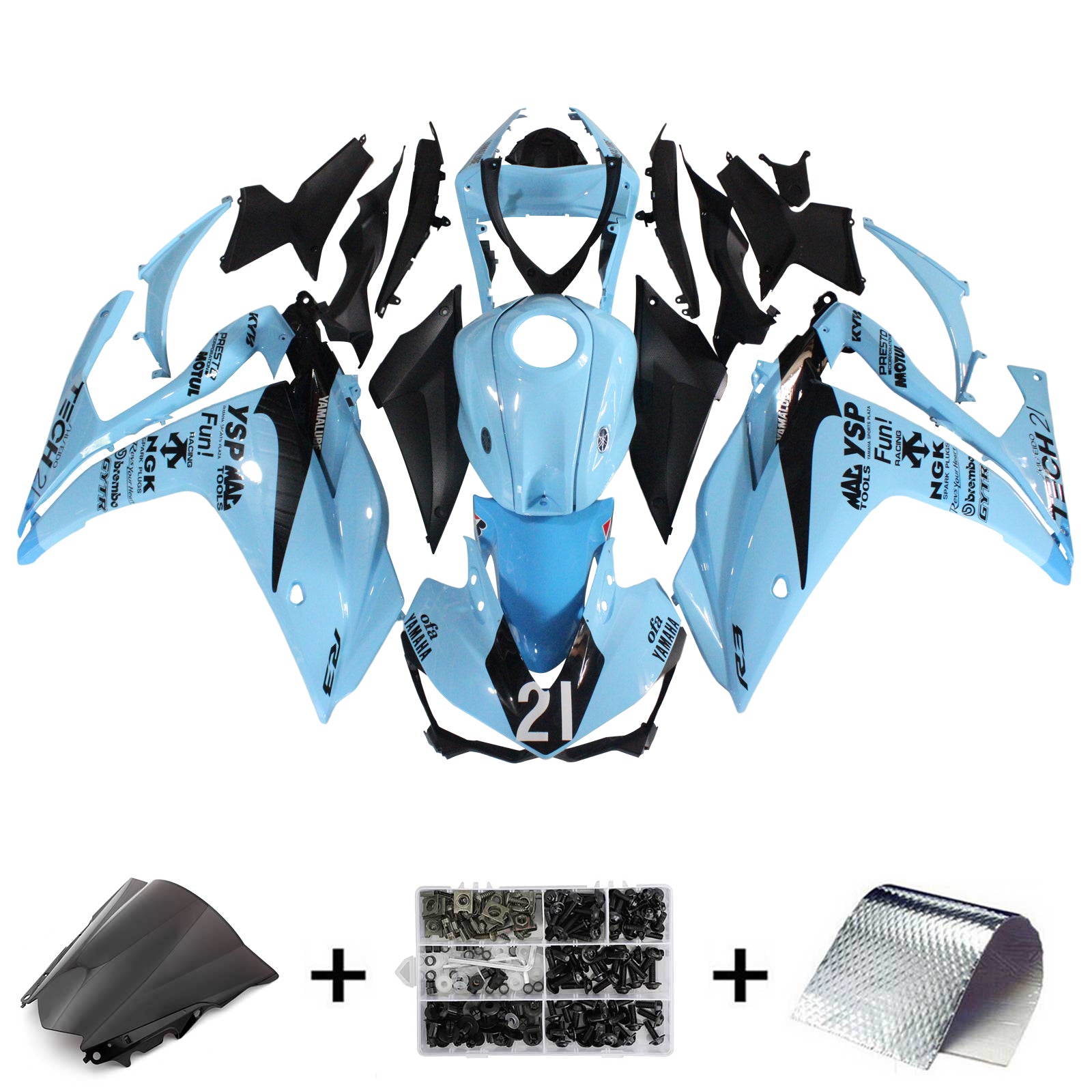 Fairing Kit For Yamaha YZF-R3 2014-2018 R25 2015-2017 Generic