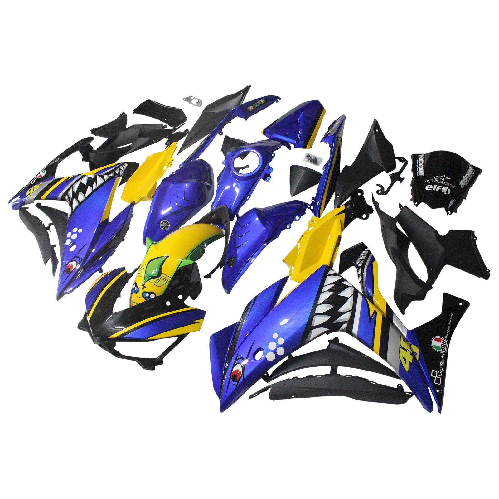 ياماها YZF-R3 2014-2018 R25 2015-2017 Fairing Kit هيكل السيارة ABS