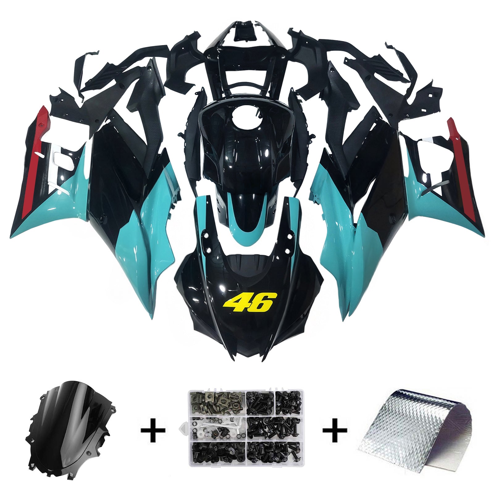 야마하 YZF-R3 R25 2019-2021용 일반 페어링 키트