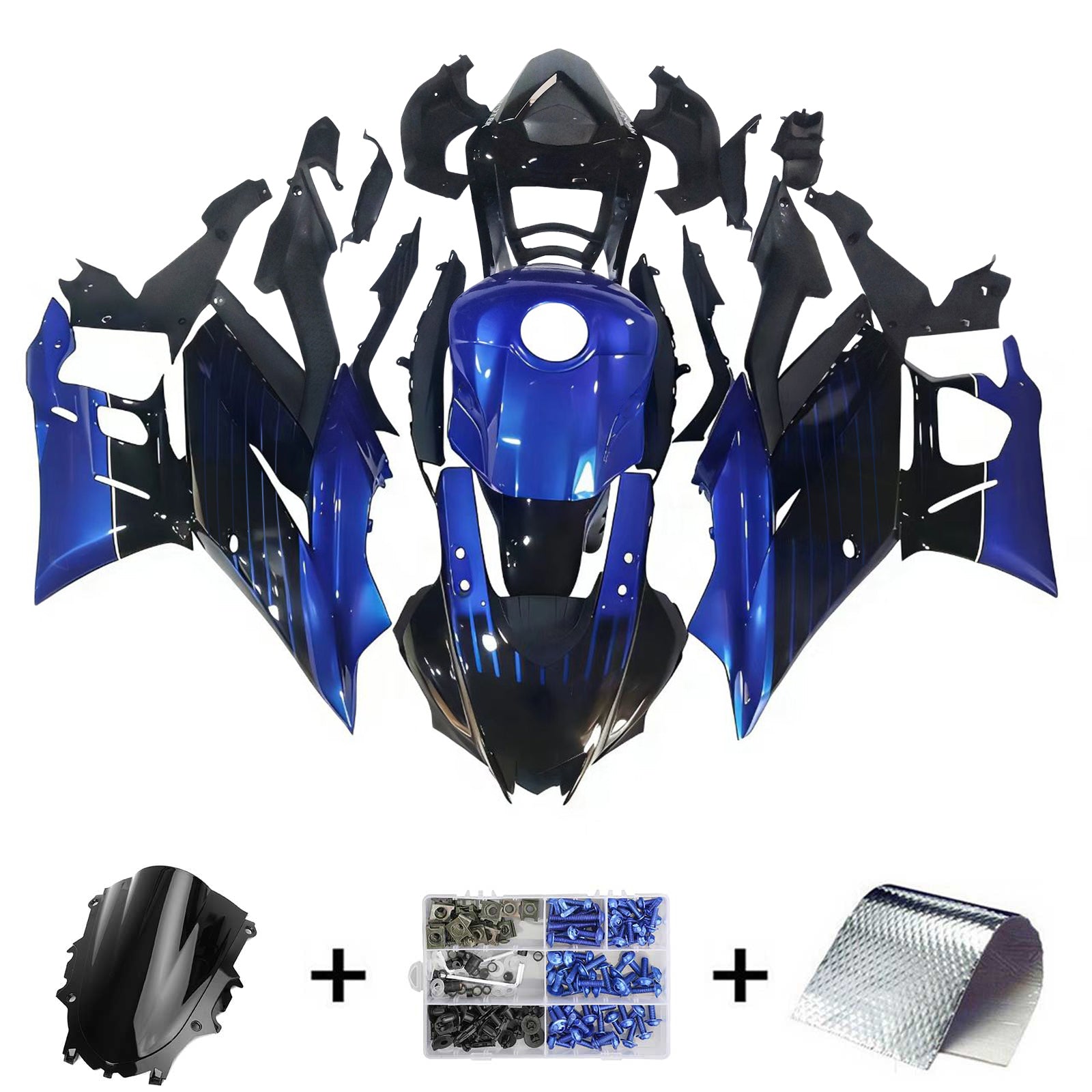 Injection Fairing Kit Bodywork Plastic ABS fit For Yamaha YZF-R3 R25 2019-2021 Generic