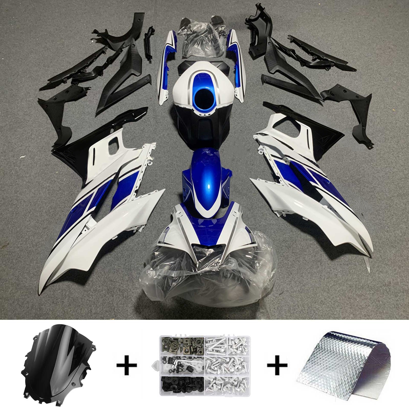 야마하 YZF-R3 R25 2019-2021용 일반 페어링 키트