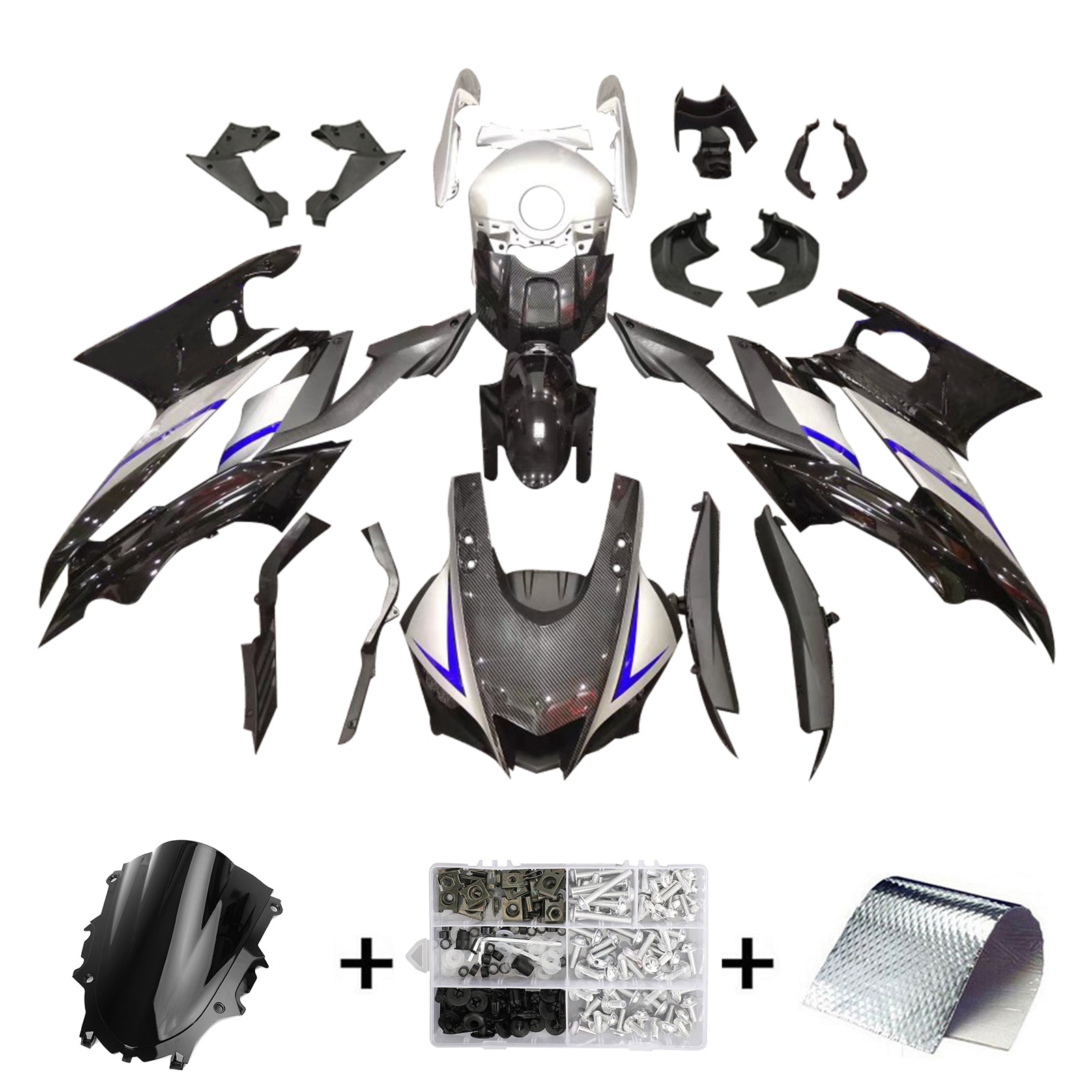 Yamaha YZF-R3 R25 2019-2021 Fairing Kit Bodywork Plastic ABS