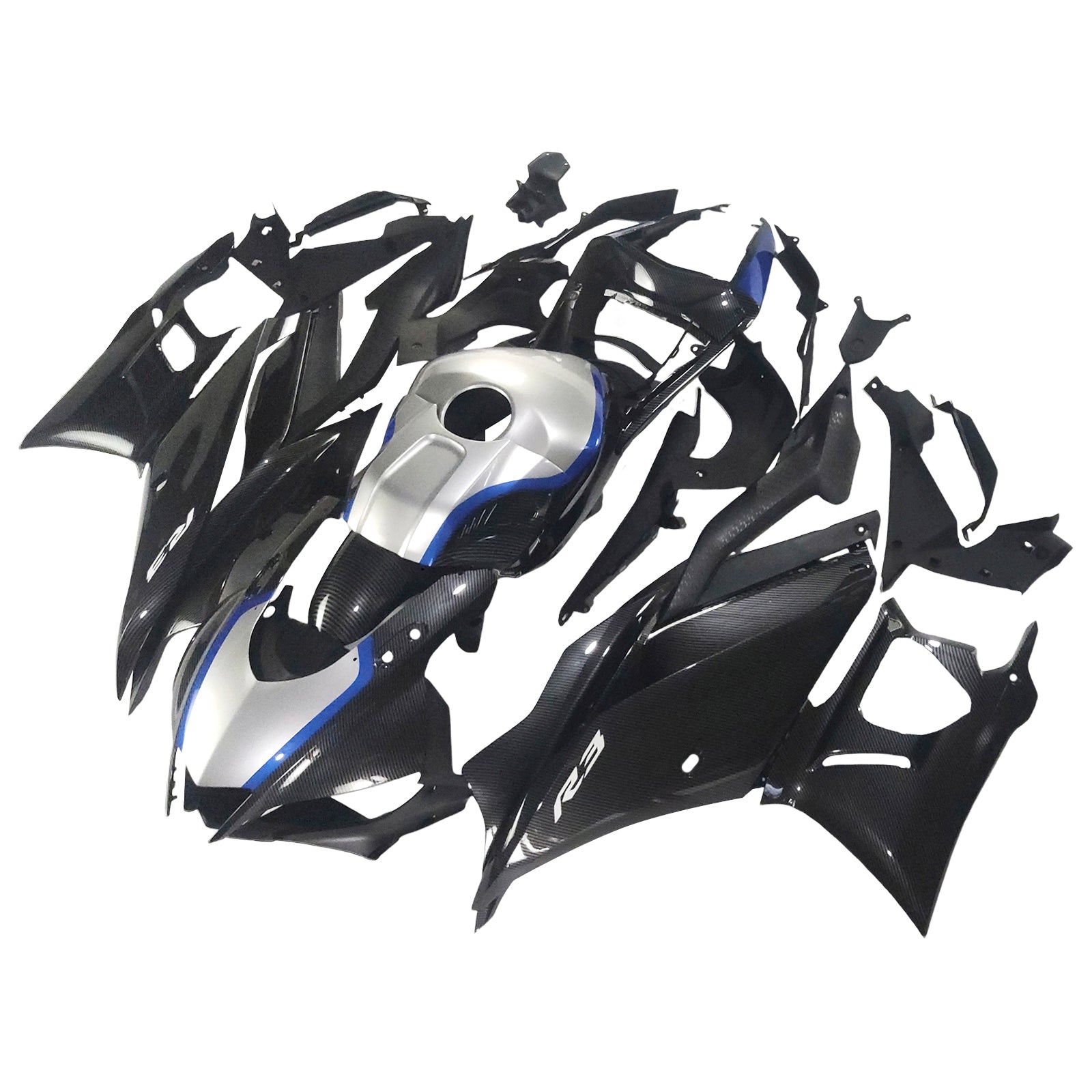 ياماها YZF-R3 R25 2019-2021 Fairing Kit هيكل السيارة بلاستيك ABS