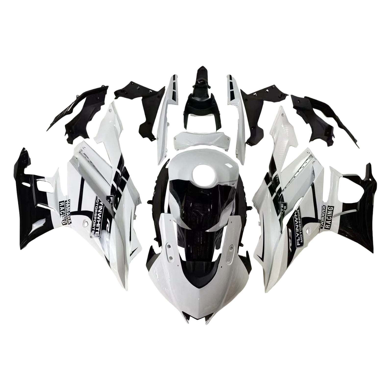 ياماها YZF-R3 R25 2019-2021 Fairing Kit هيكل السيارة بلاستيك ABS