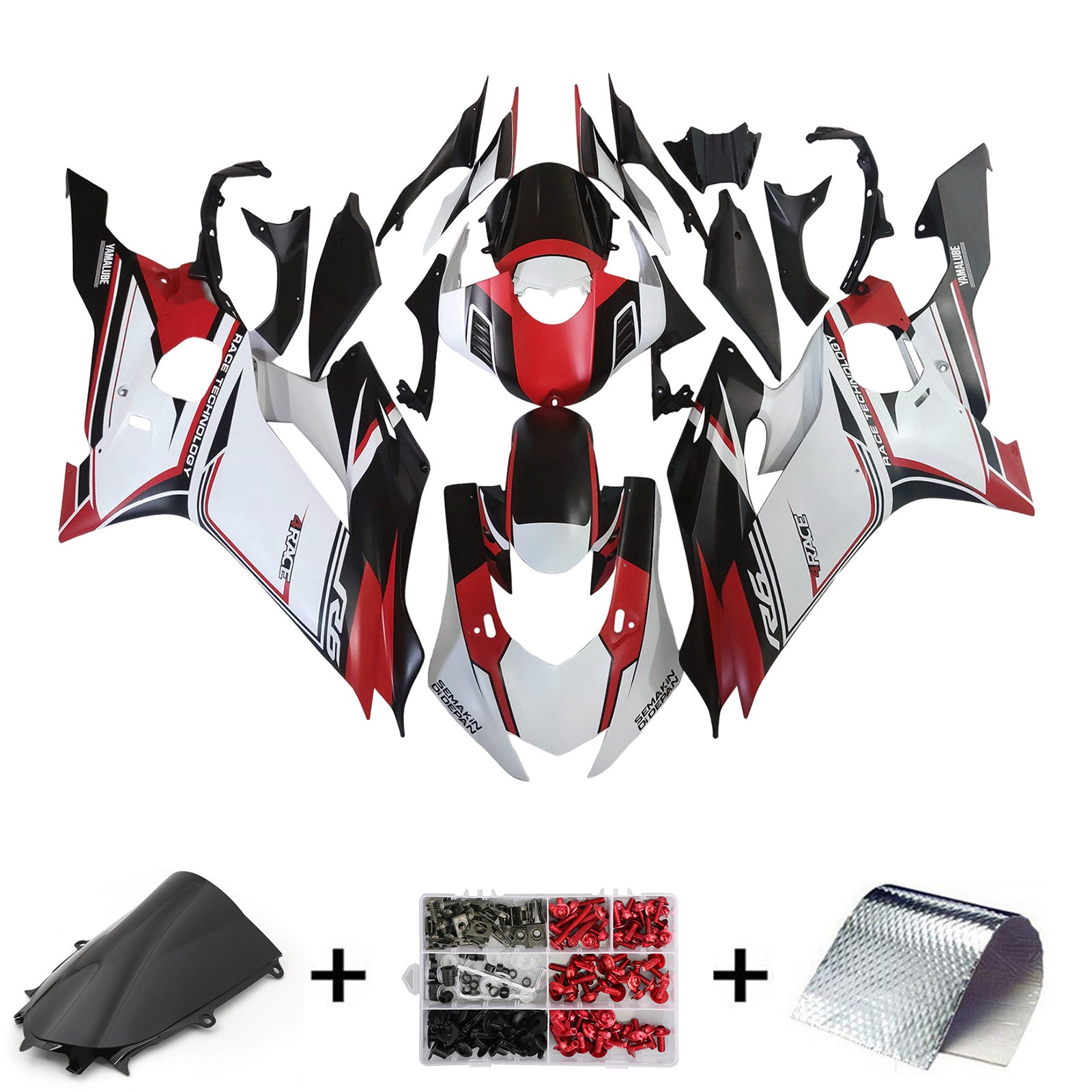 Yamaha YZF-R6 2017-2023 Fairing Kit Bodywork Plastic ABS