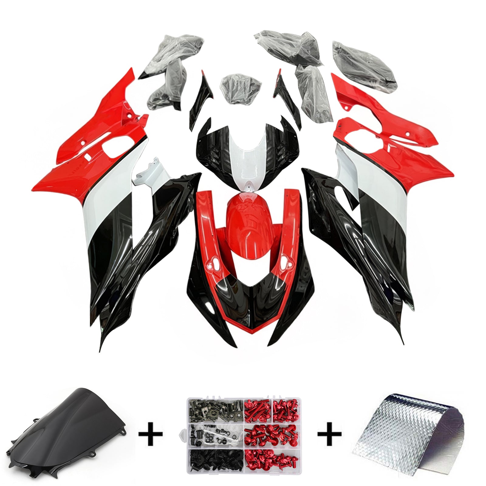 야마하 YZF-R6 2017-2023 페어링 키트 차체 플라스틱 ABS