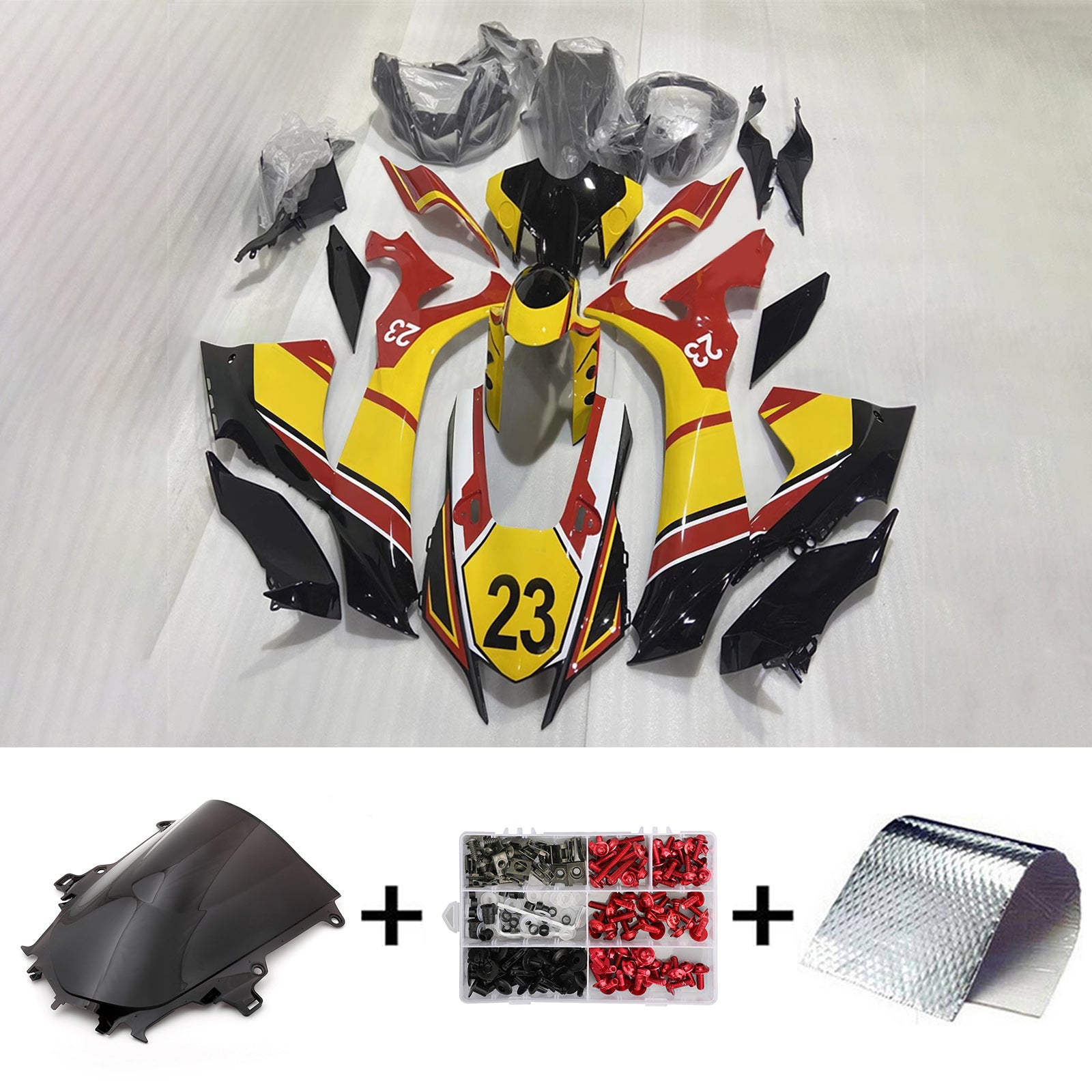 야마하 YZF R1 2020-2024 페어링 키트 차체 플라스틱 ABS