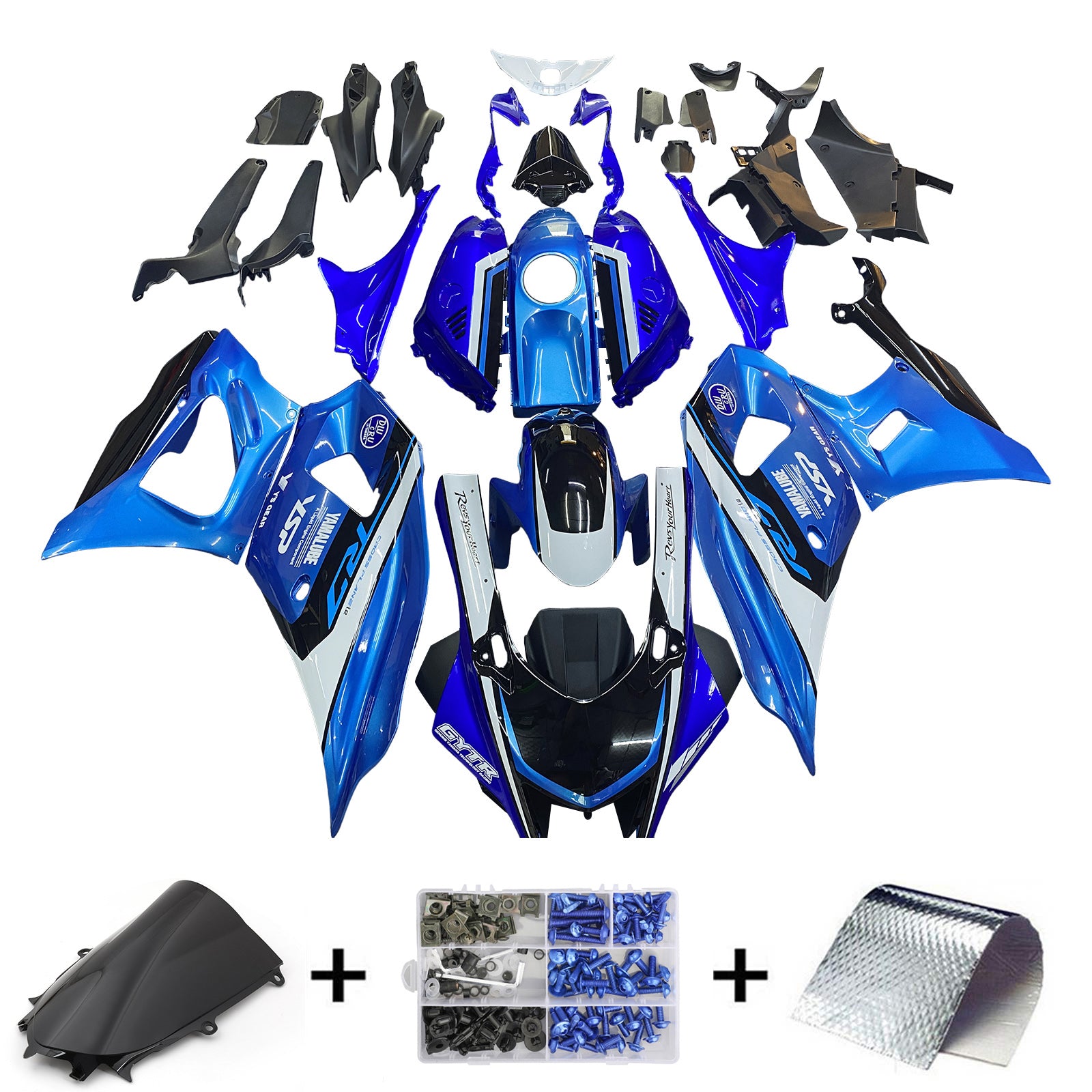 Yamaha YZF-R7 2021-2023 Fairing Kit هيكل السيارة بلاستيك ABS