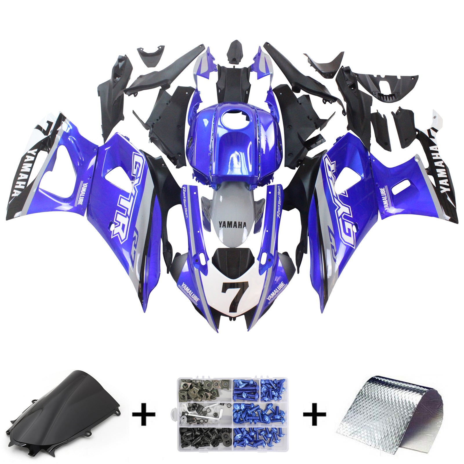 Yamaha YZF-R7 2021-2023 Fairing Kit هيكل السيارة بلاستيك ABS