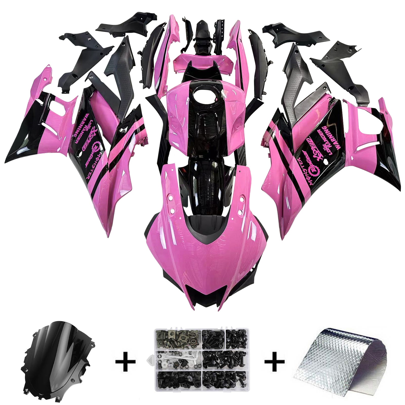 Yamaha YZF-R3 R25 2022-2023 Fairing Kit هيكل السيارة بلاستيك ABS