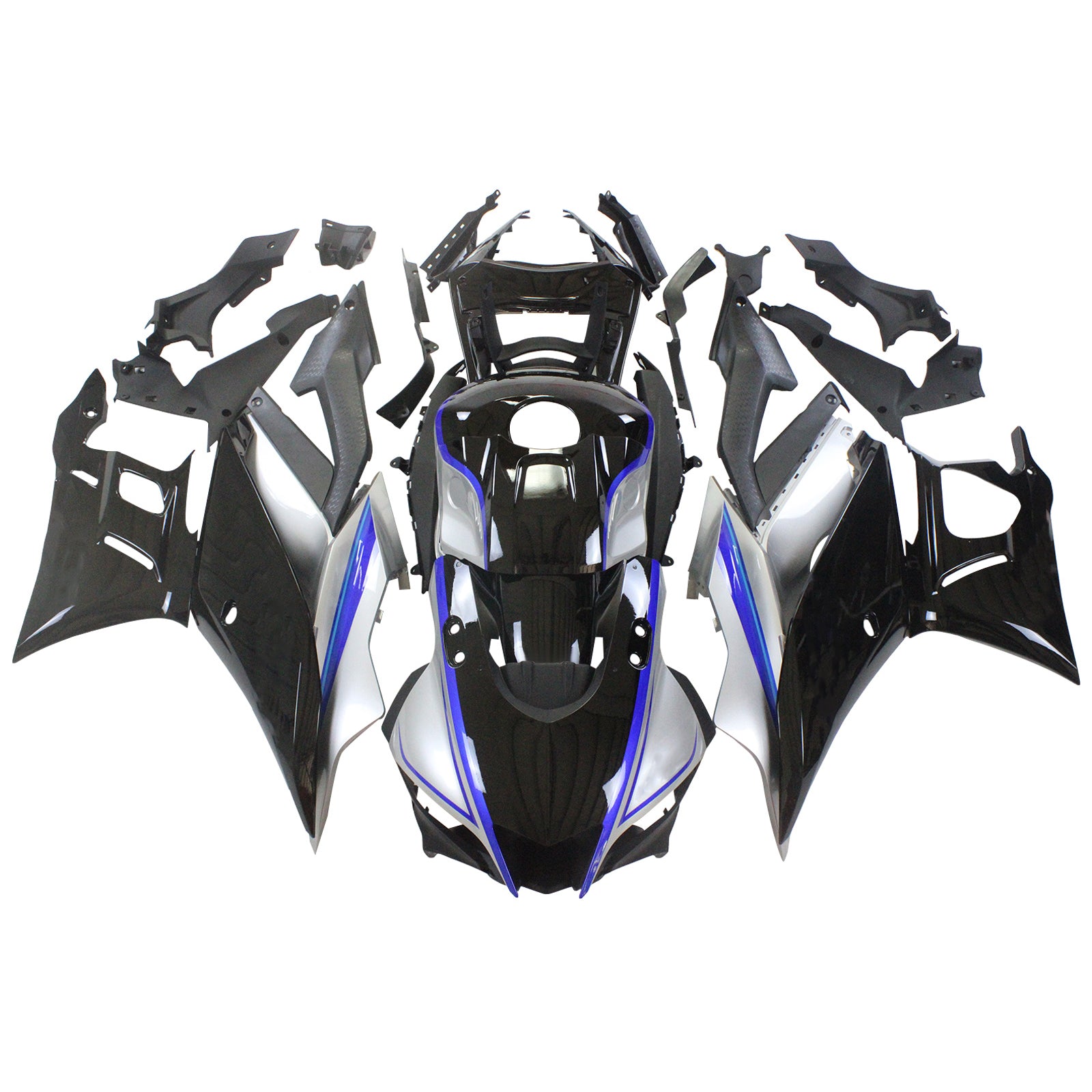 야마하 YZF-R3 R25 2022-2024 페어링 키트 차체 플라스틱 ABS