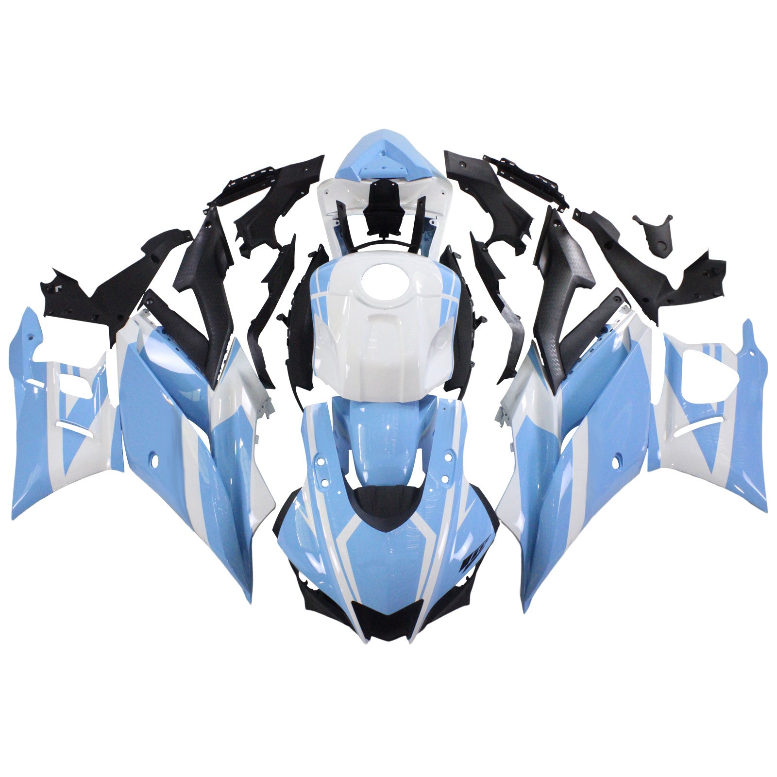 야마하 YZF-R3 R25 2022-2024 페어링 키트 차체 플라스틱 ABS