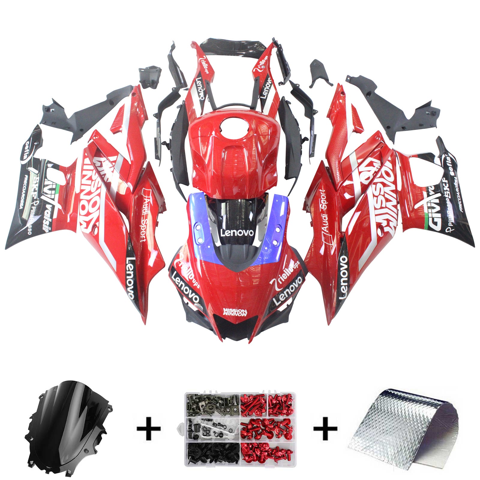 Yamaha YZF-R3 R25 2022-2023 Fairing Kit هيكل السيارة بلاستيك ABS