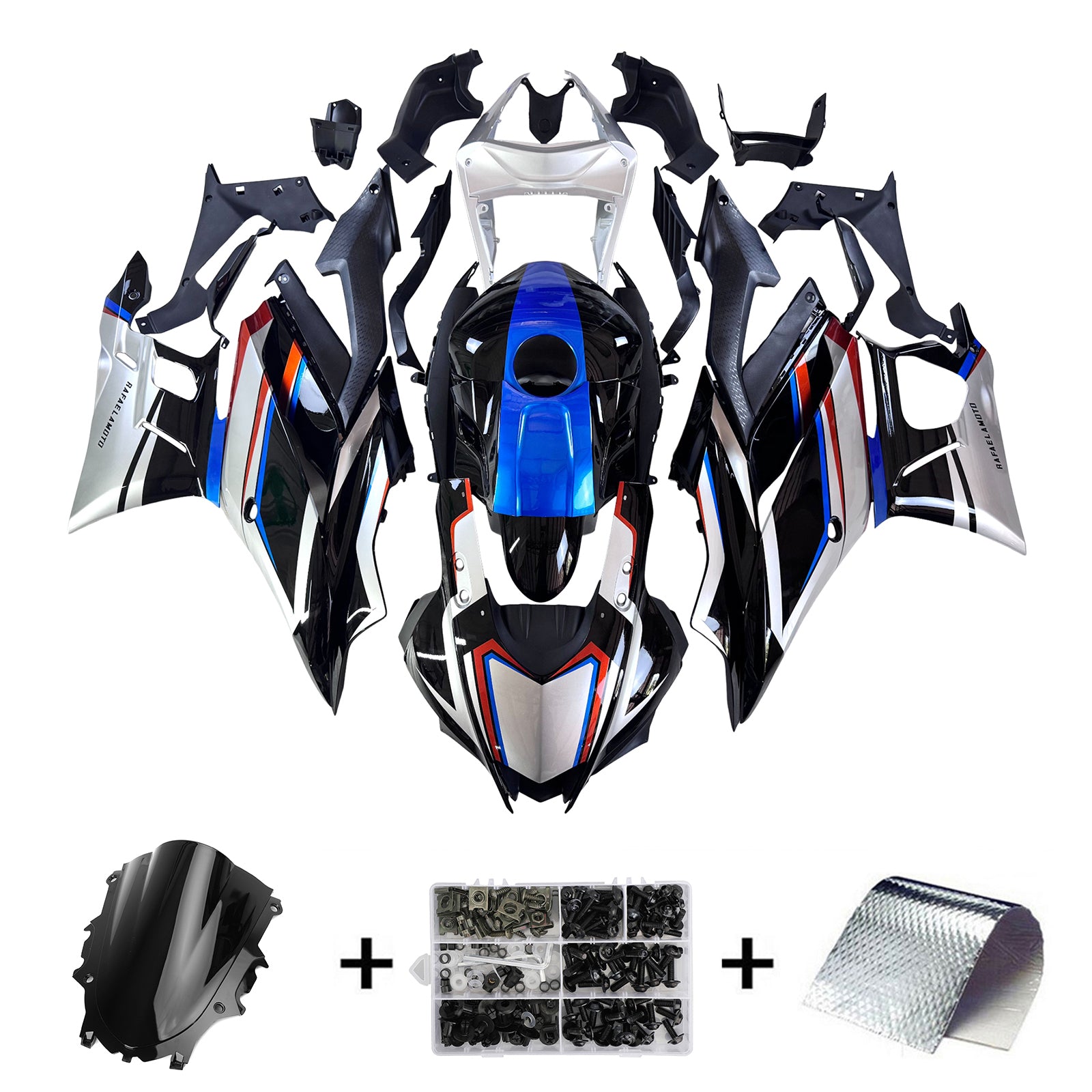 Amotopart Yamaha YZF-R3 R25 2022-2024 Fairing Kit Bodywork Plastic ABS