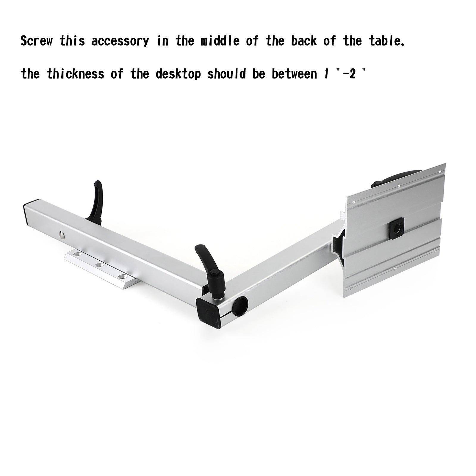 Pata de mesa de aleación de aluminio para RV, pata de mesa giratoria móvil de altura ajustable, genérica