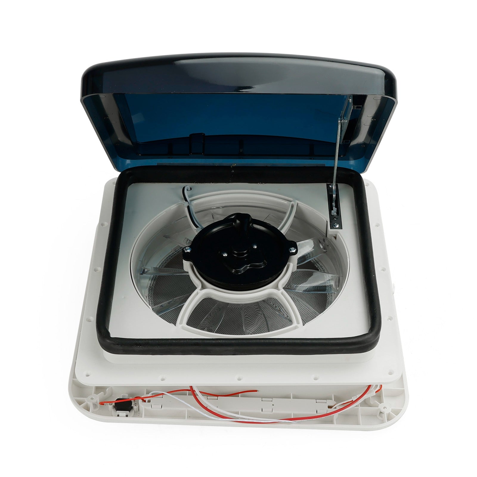 11 "RV Caravan Roof Vent 3-Speed ​​Motor RV Fan 12V كوة مع ضوء LED