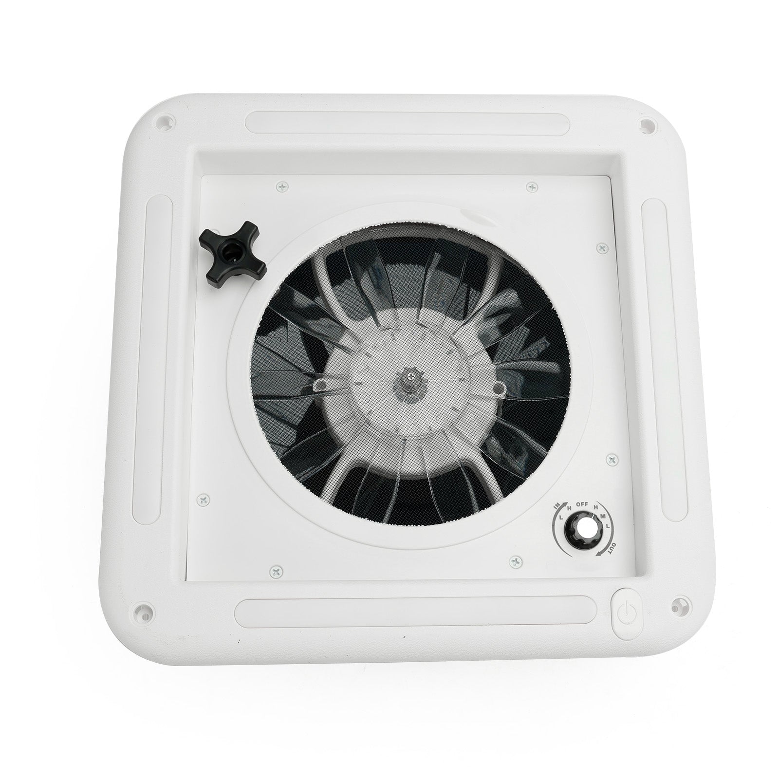 11 "RV Caravan Roof Vent 3-Speed ​​Motor RV Fan 12V كوة مع ضوء LED