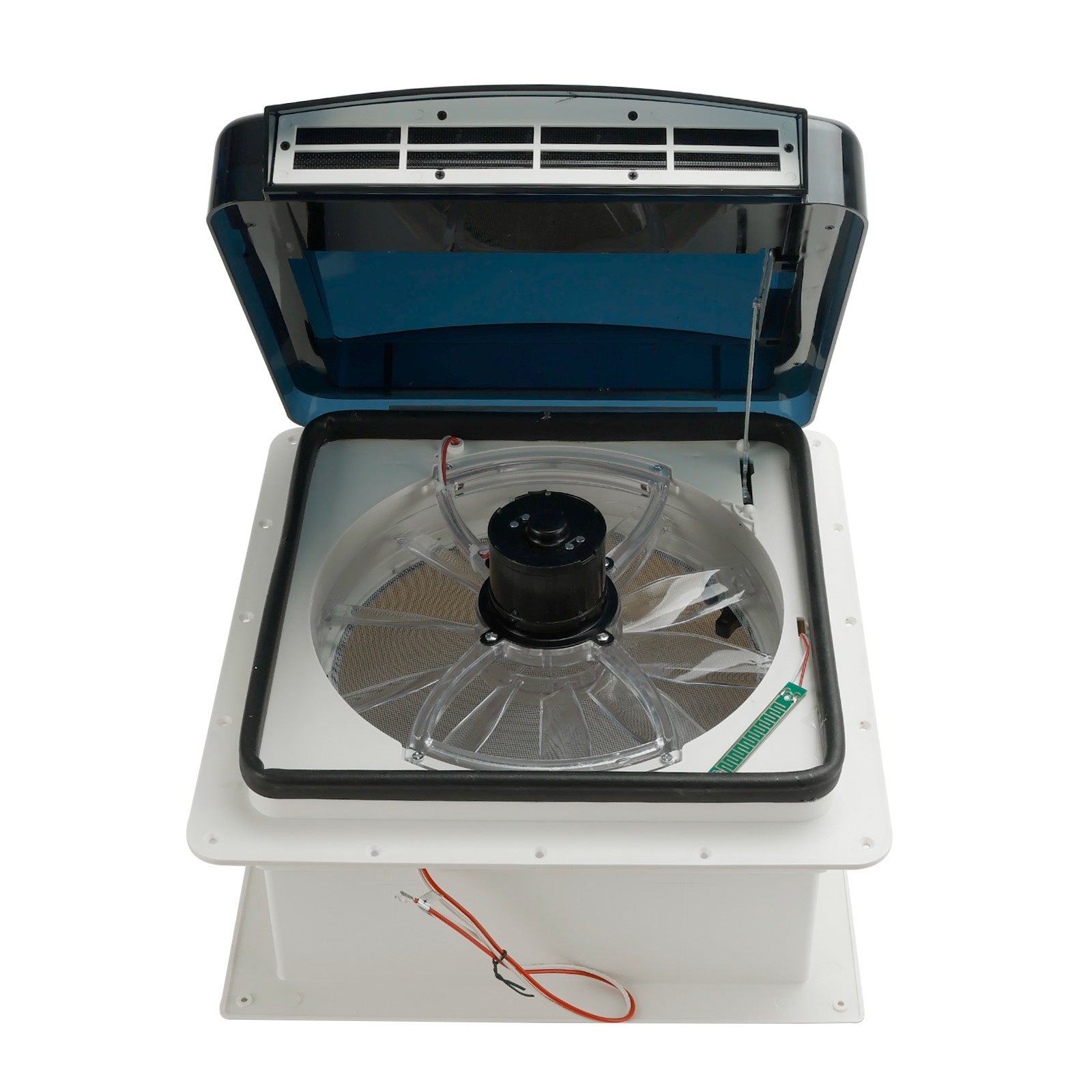 14" RV Caravan Roof Vent RV Fan 12V Skylight With Remote Control 10 Speeds