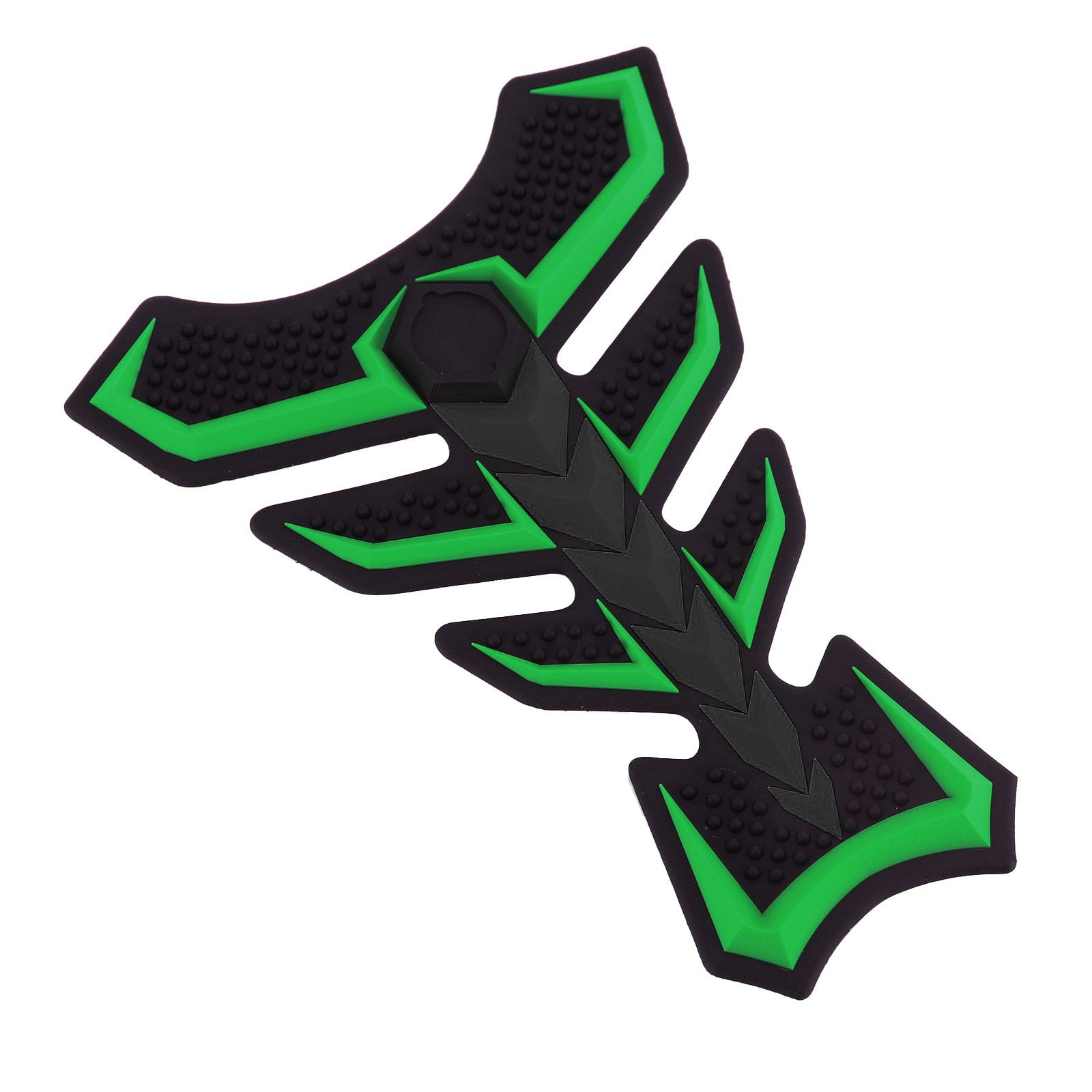 3D Rubber Universal Motorcycle Fuel Gas Tank Pad Protector Decal Sticker Green Generic CA Market