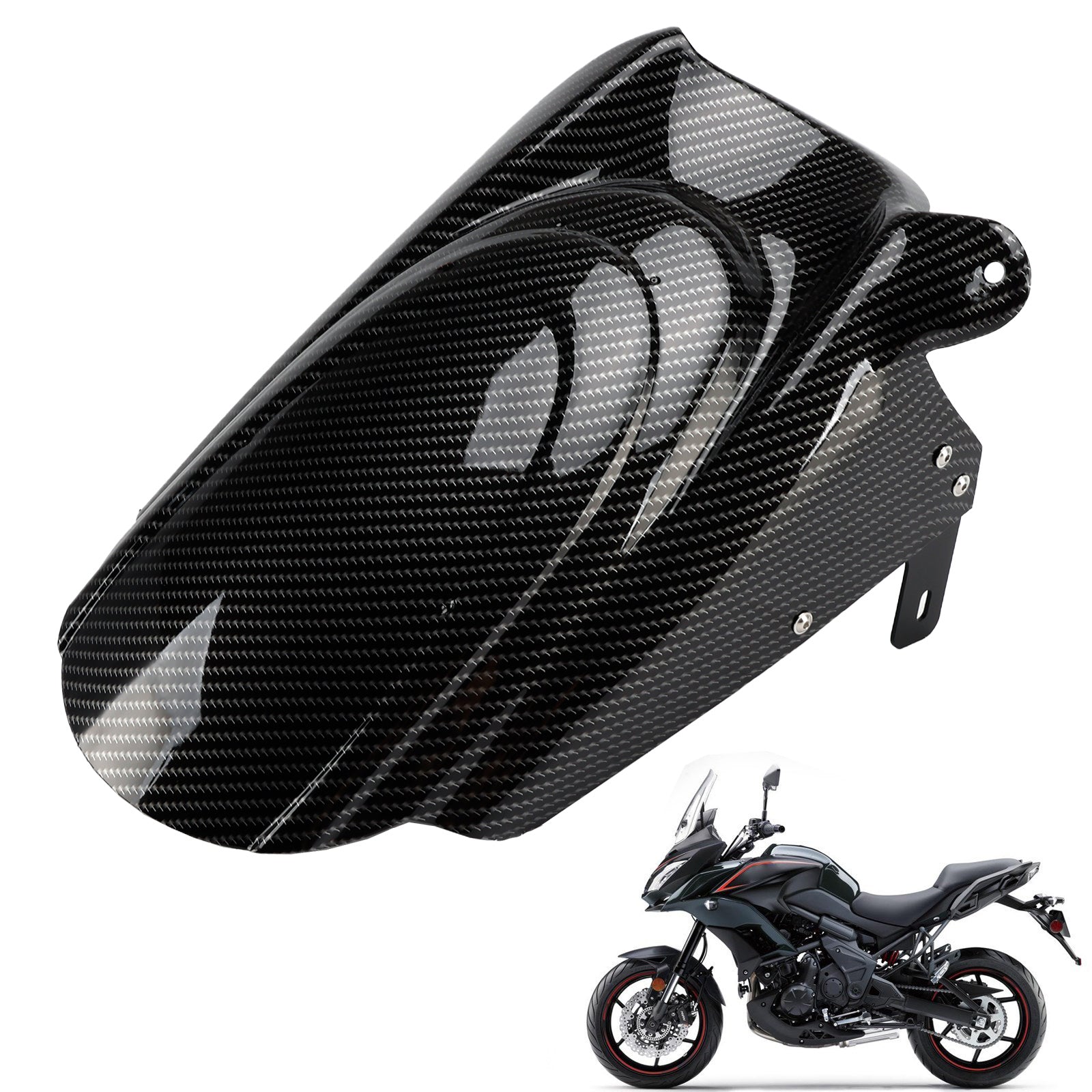 Rear Hugger Fender Mudguard for KAWASAKI VERSYS 650 KLE650 2015-2024 Carbon Generic