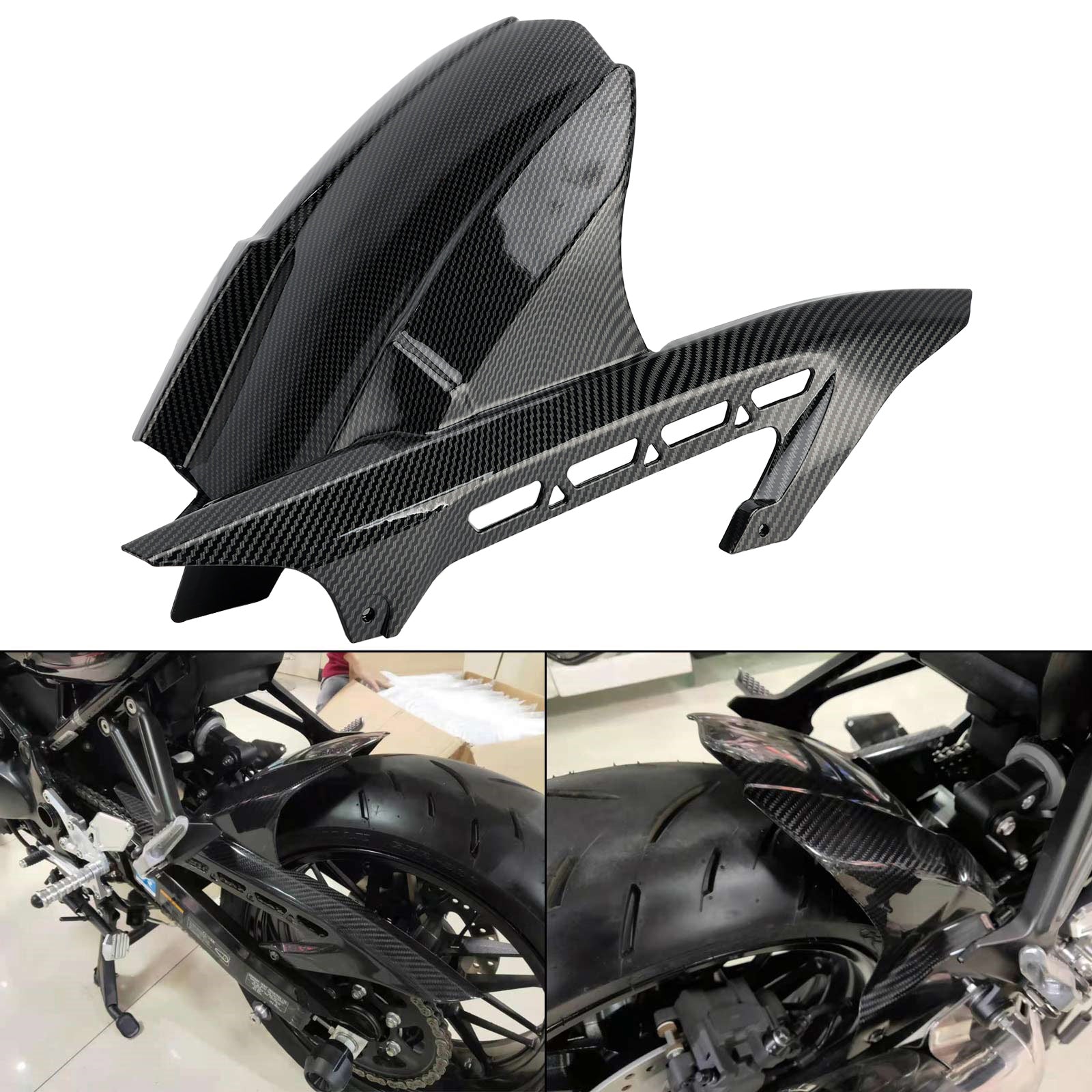 Motorcycle Rear Fender Tire Hugger Mudguard for KAWASAKI Z900 Z900RS 17+ Generic