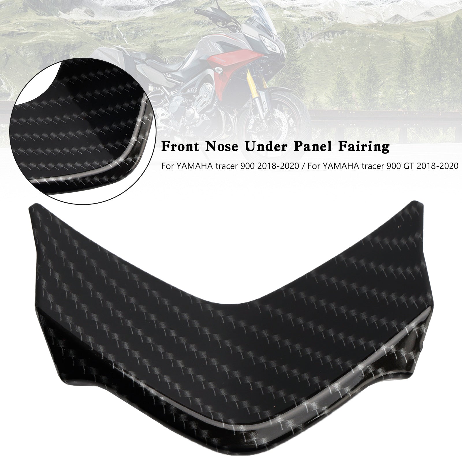Yamaha Tracer 900 / GT 2018-2020 Carbon Front Nose Under Panel Fairing