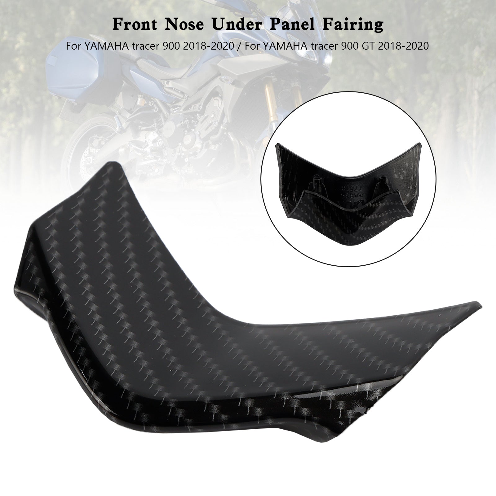 Yamaha Tracer 900 / GT 2018-2020 Carbon Front Nose Under Panel Fairing