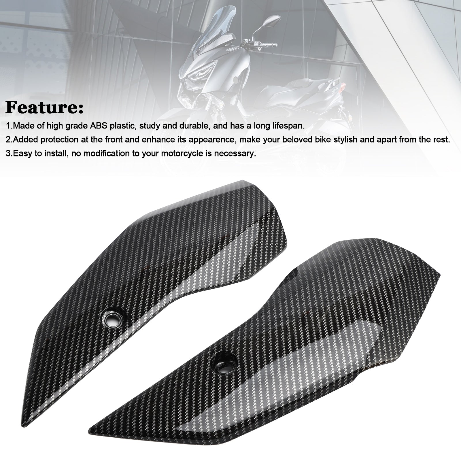 Front Fender Side Panel Fairing For Yamaha X-MAX 300 XMAX300 2023-2025