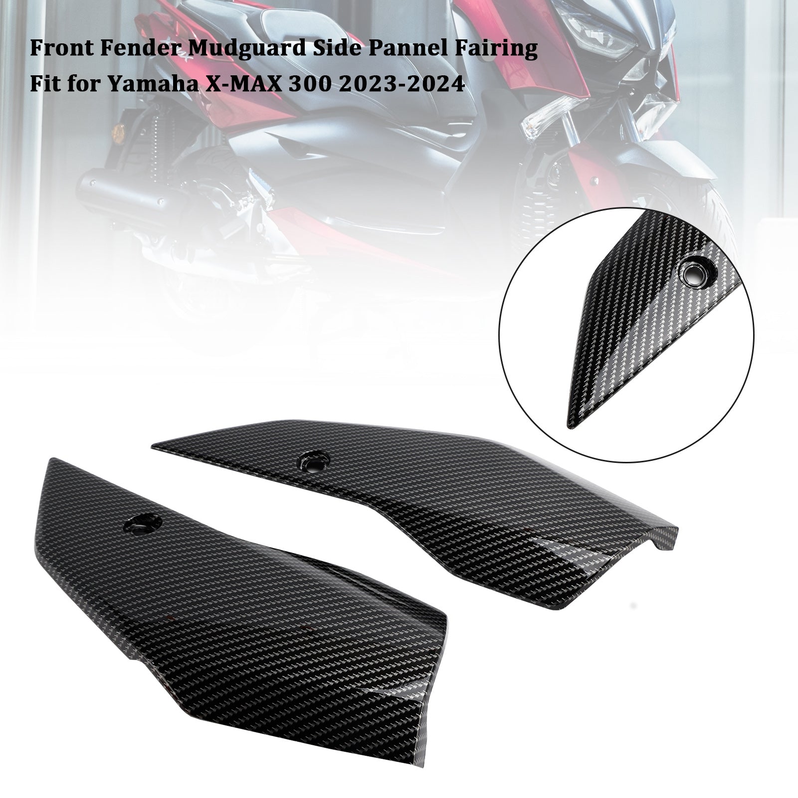 Front Fender Side Panel Fairing For Yamaha X-MAX 300 XMAX300 2023-2025