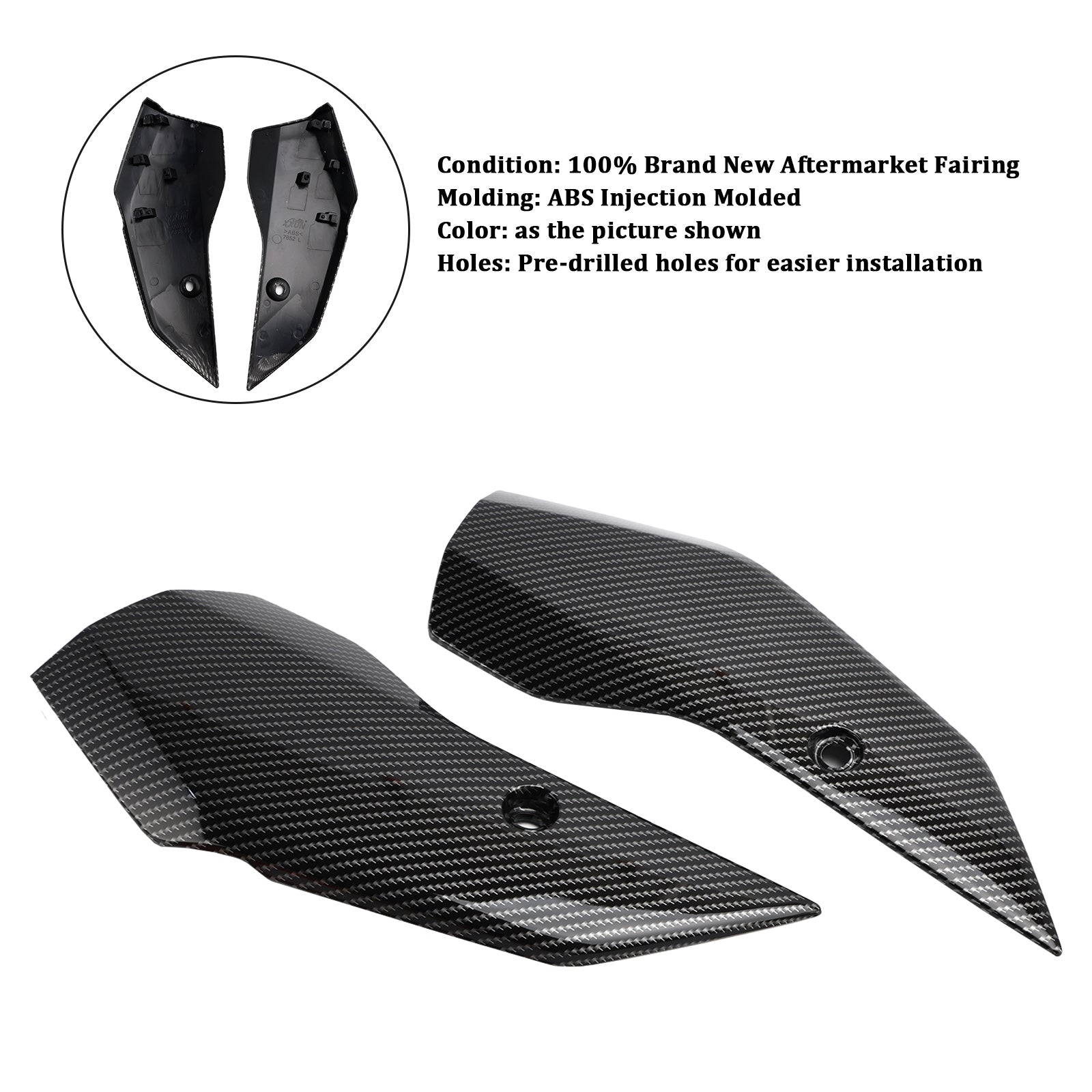 Front Fender Side Panel Fairing For Yamaha X-MAX 300 XMAX300 2023-2025