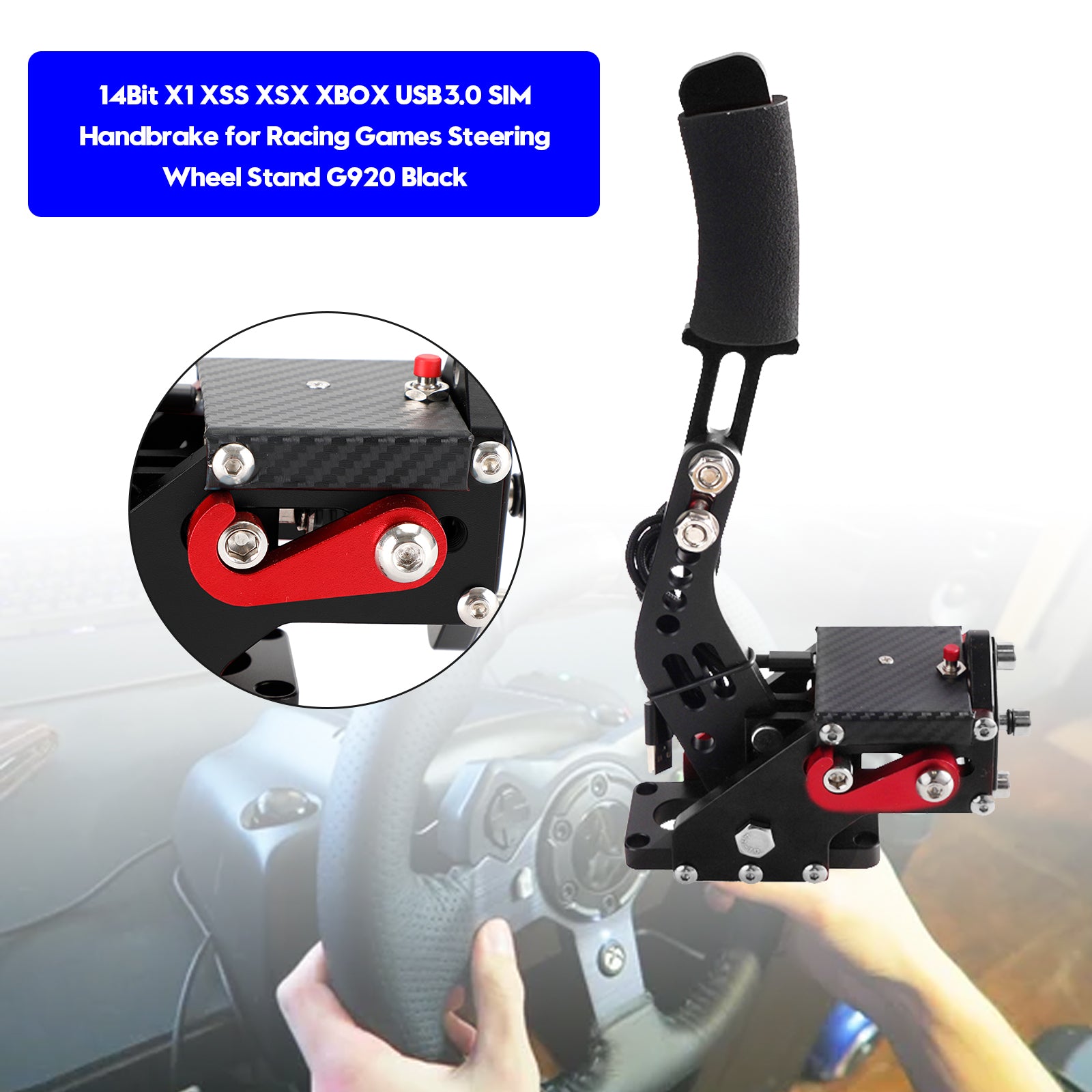 14Bit X1 XBOX USB SIM Handbrake Kits for Racing Games Steering Wheel S
