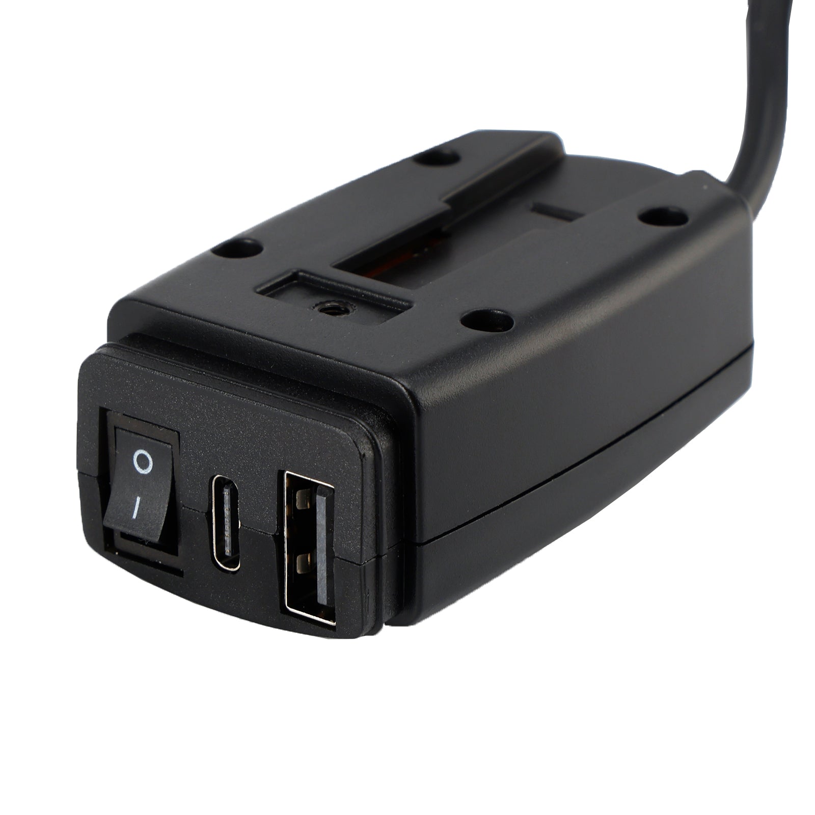 Motorcycle USB Super Fast Charger Handlebar Holder PD+QC3.0 Tpye-C Power Adapter