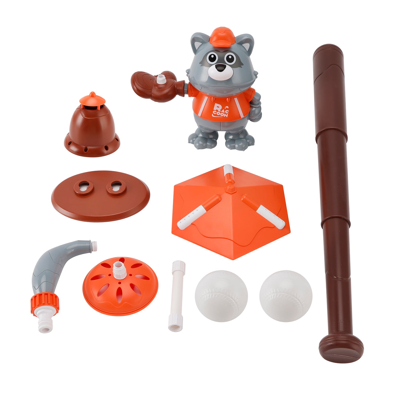 3In1 Lovely Shape Water Sprinkler With Baseball Play Toy Kid Outdoor Squirt Toy