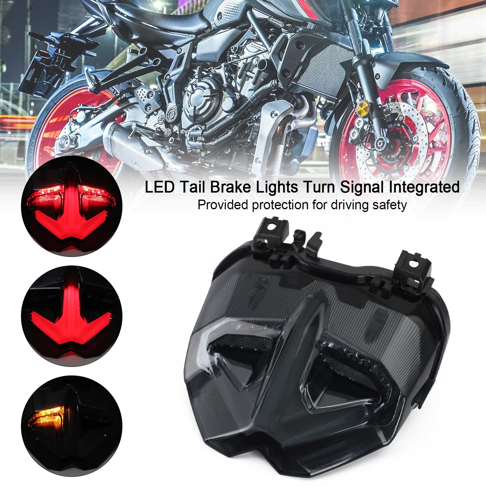 Tail Brake Lights Turn Signal Integrated For YAMAHA MT-09 MT10 SP 2021-2023 Generic