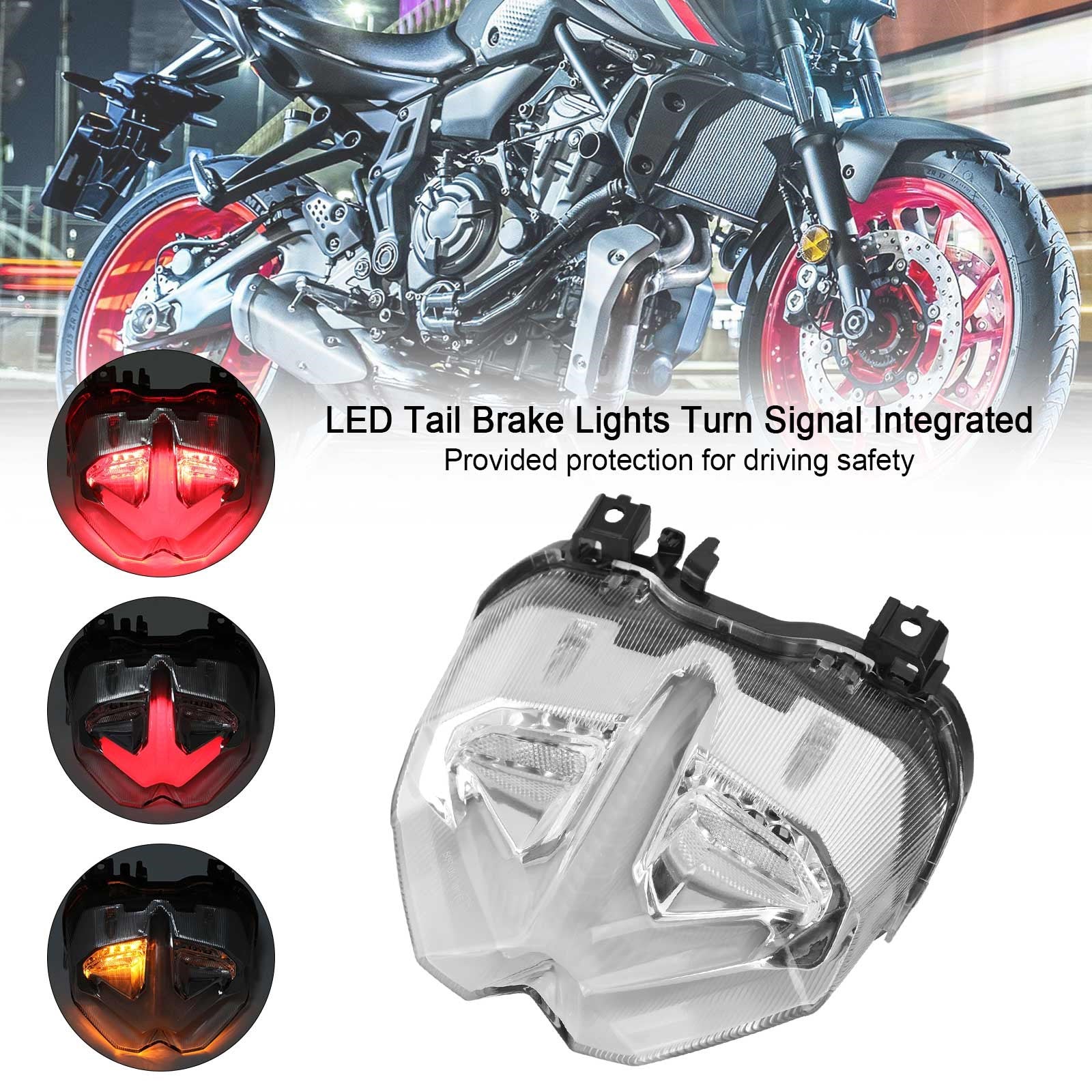 Tail Brake Lights Turn Signal Integrated For YAMAHA MT-09 MT10 SP 2021-2023 Generic